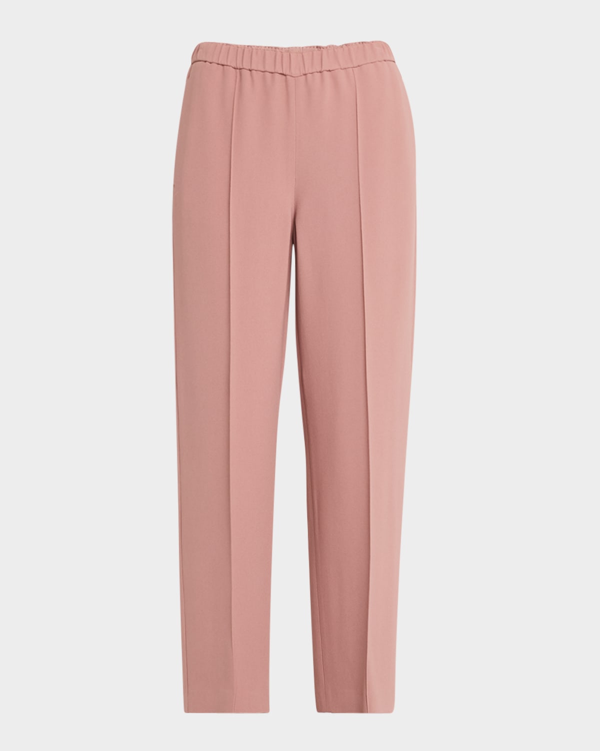 Shop Fabiana Filippi Cropped Pintuck Cady Trousers