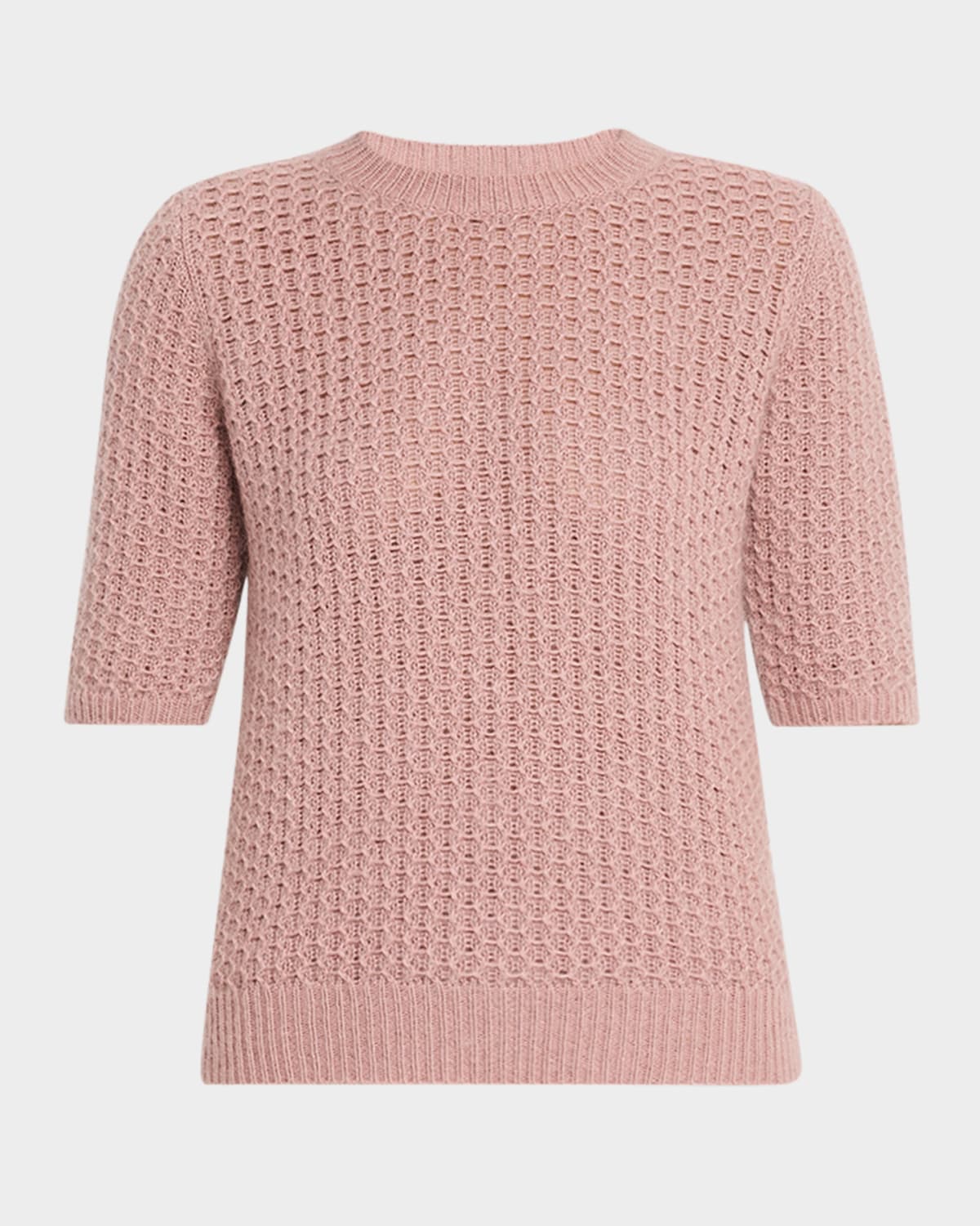 Shop Fabiana Filippi Crewneck Wool-mohair Knit Sweater