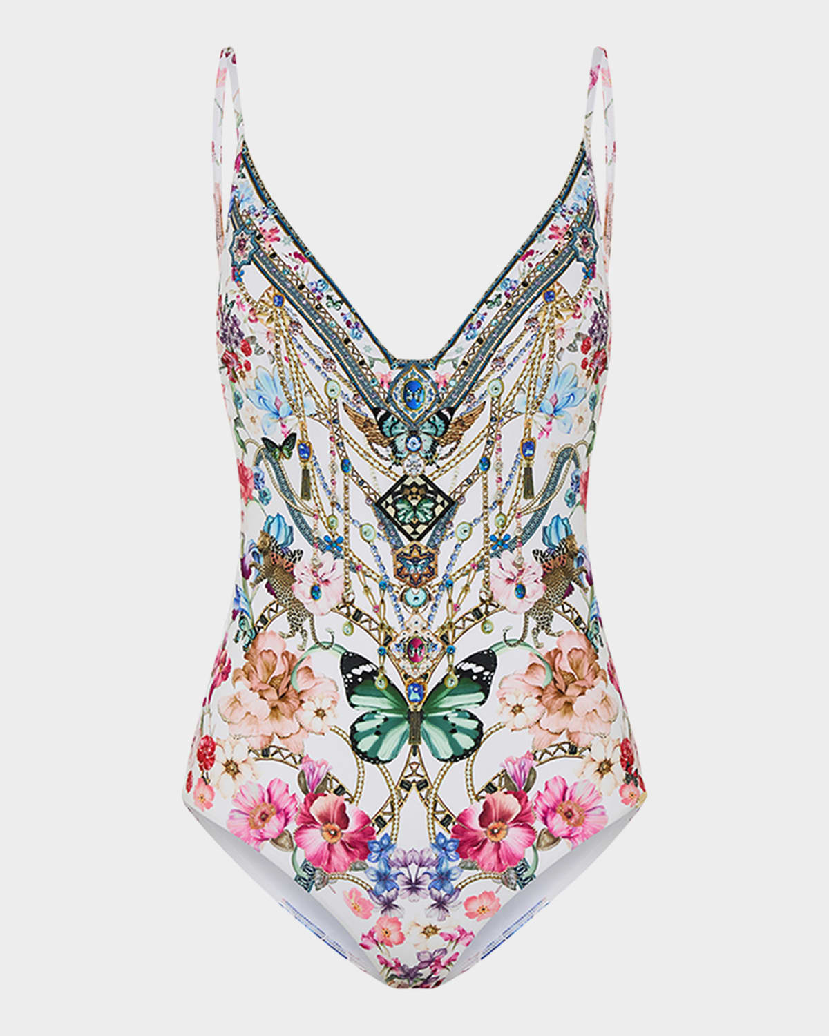 Monserrate Magic Wire V-Neck One-Piece Swimsuit