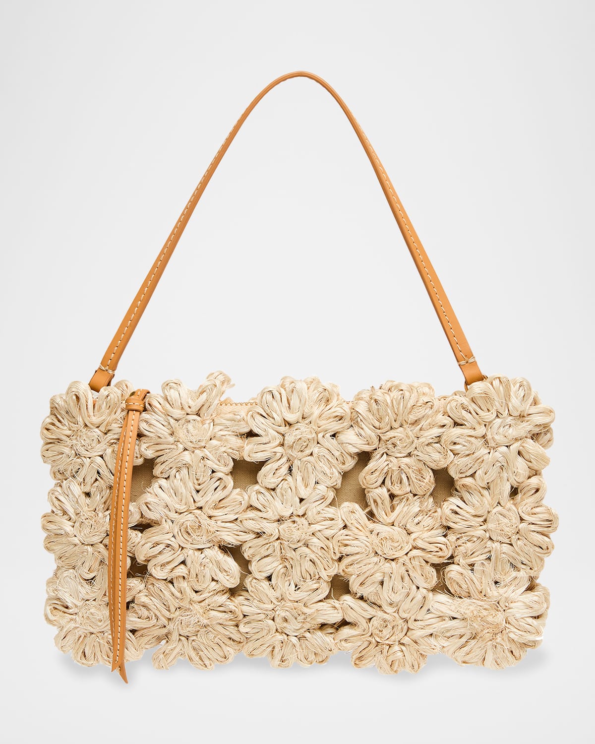 The Ravello Mini Floral Straw Shoulder Bag