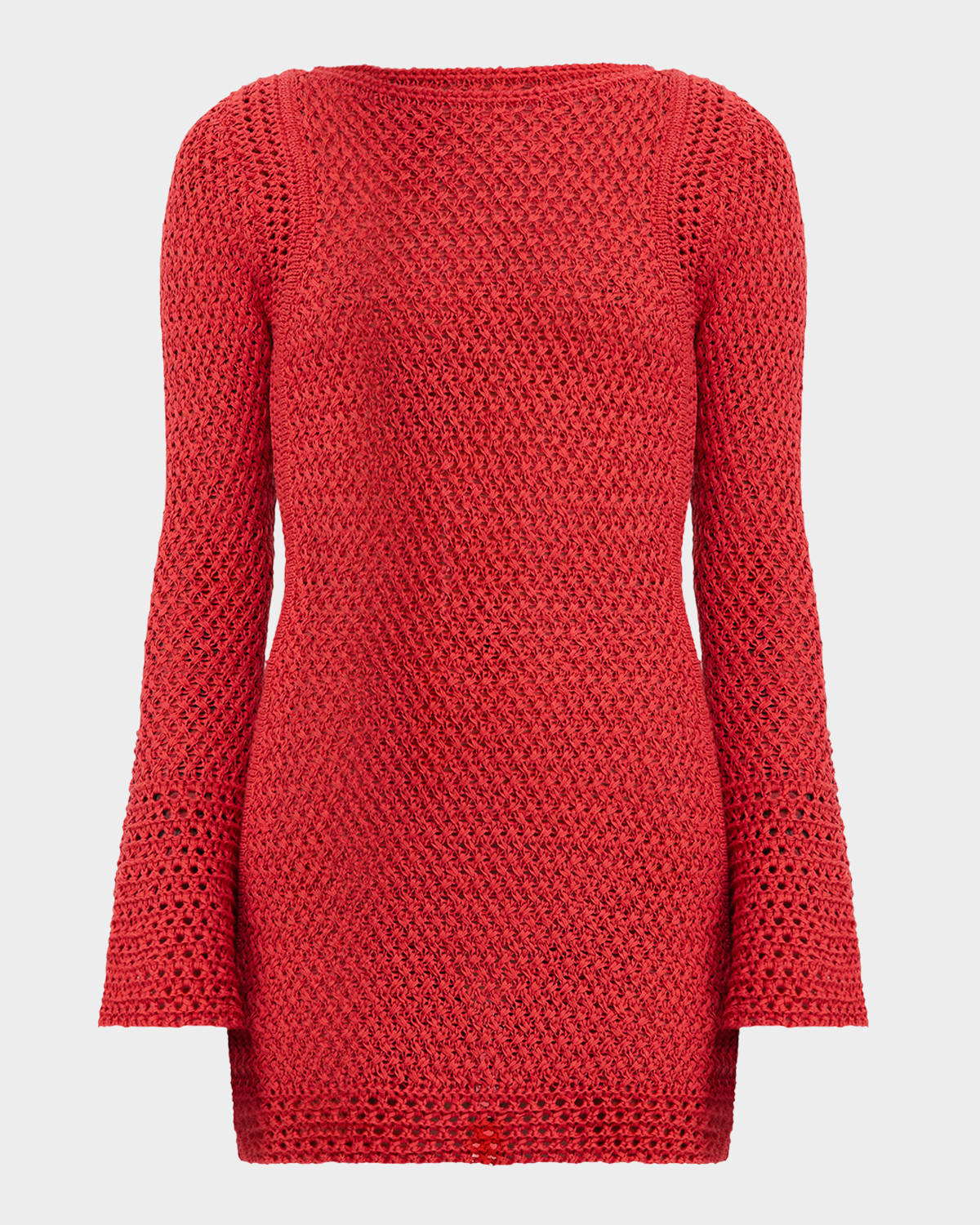 Significant Other Oakleigh Long-Sleeve Crochet Mini Dress