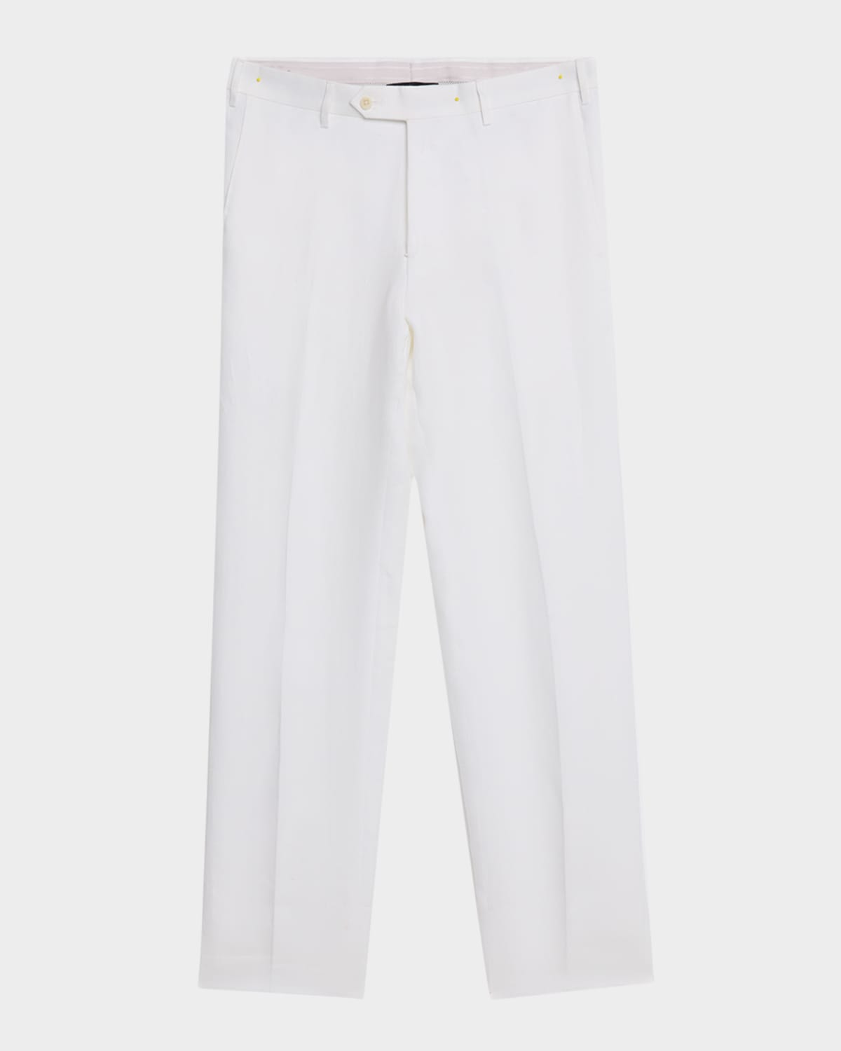 Men's Parker Linen Flat-Front Pants