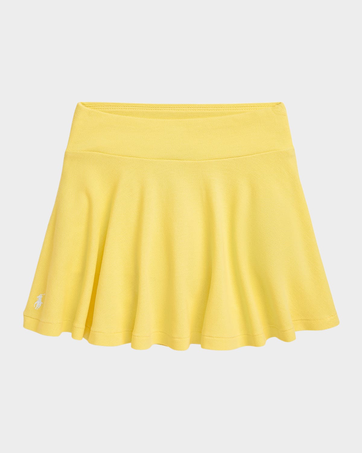 Polo Ralph Lauren Toddler And Little Girls Stretch Mesh Skort In Resort Goldwhite