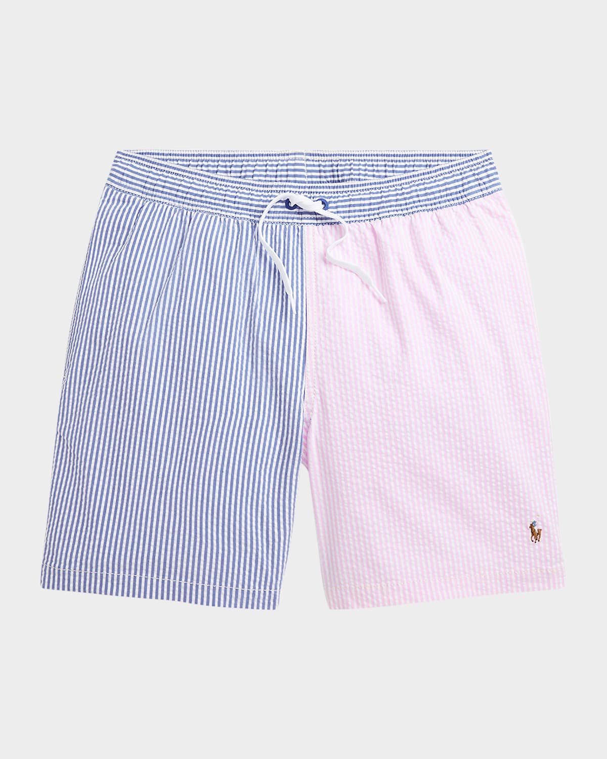 Polo Ralph Lauren Traveler Swim Trunk In Seersucker Multi