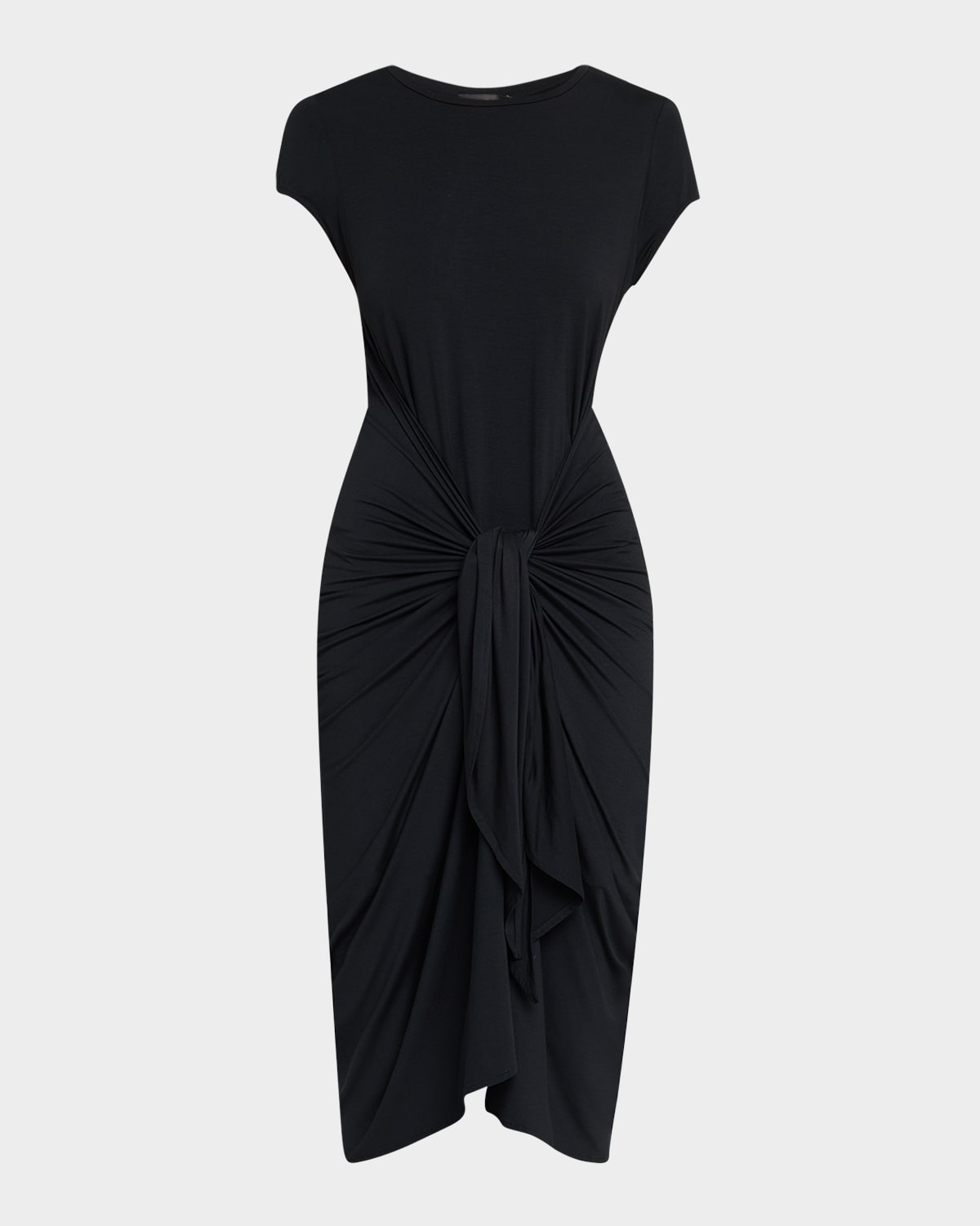 Lenny Niemeyer Modal Midi Dress Coverup In Black
