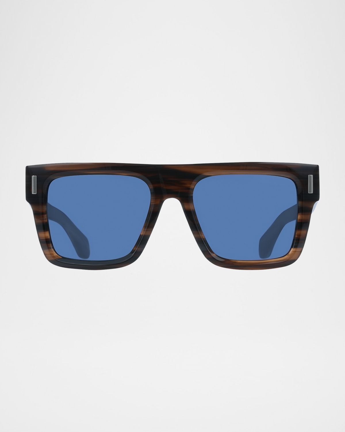 Ferragamo 53mm Square Sunglasses In Striped Brown
