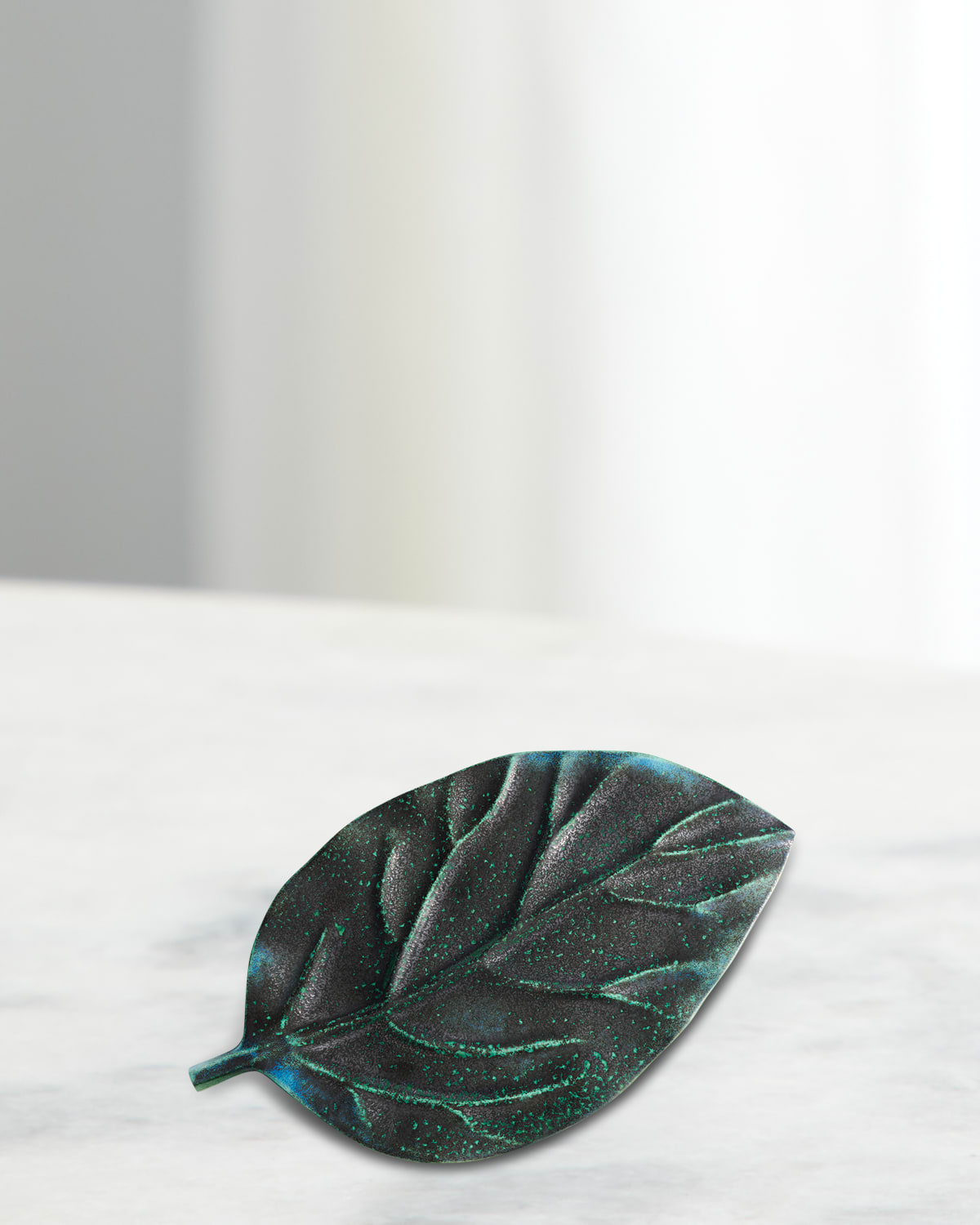 L'objet Cenote Large Leaf Platter In Green
