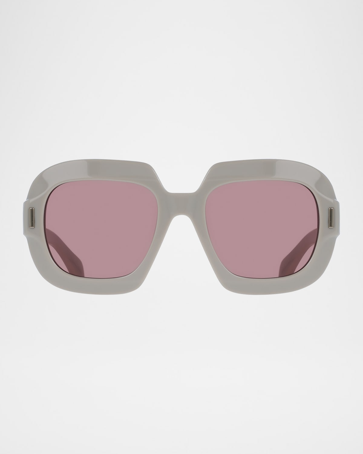 Ferragamo Butterfly Rayon Blend Sunglasses In Beige