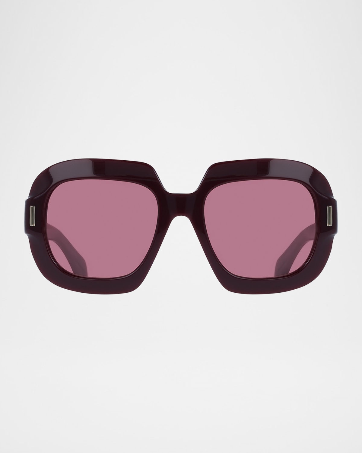 Ferragamo Butterfly Rayon Blend Sunglasses In Burgundy
