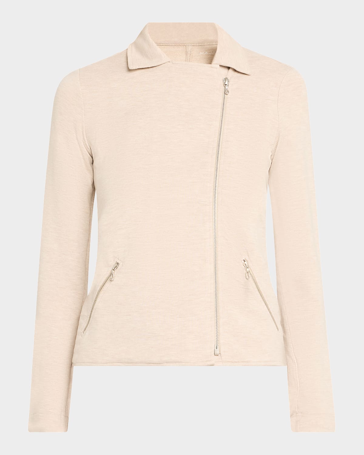 Majestic Zip-front French Terry Moto Jacket