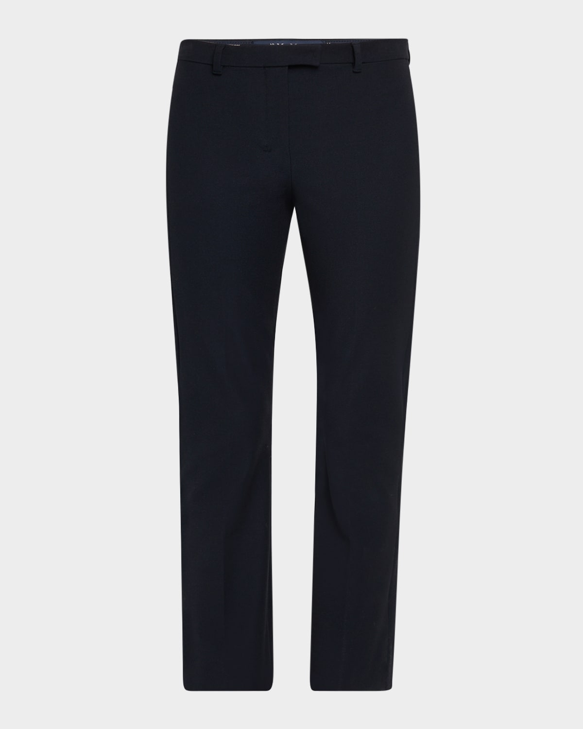 Max Mara Umanita Slim-leg Ankle Cigarette Pants In Blue