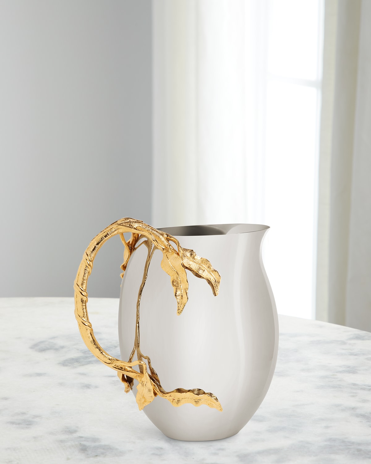 L'objet Fern Pitcher In Silver/gold