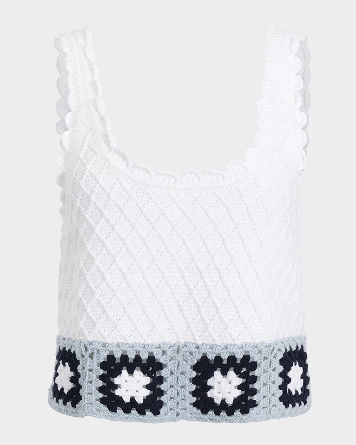 Sonia Crochet Sweater Tank Top