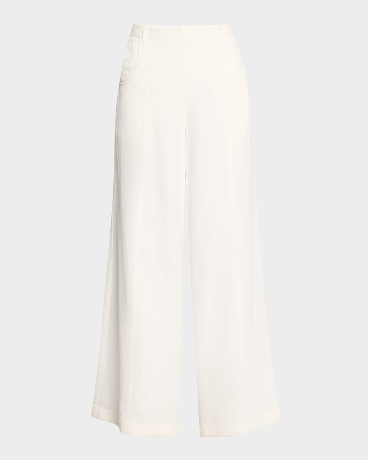 Dees Wide-Leg Linen-Blend Trousers