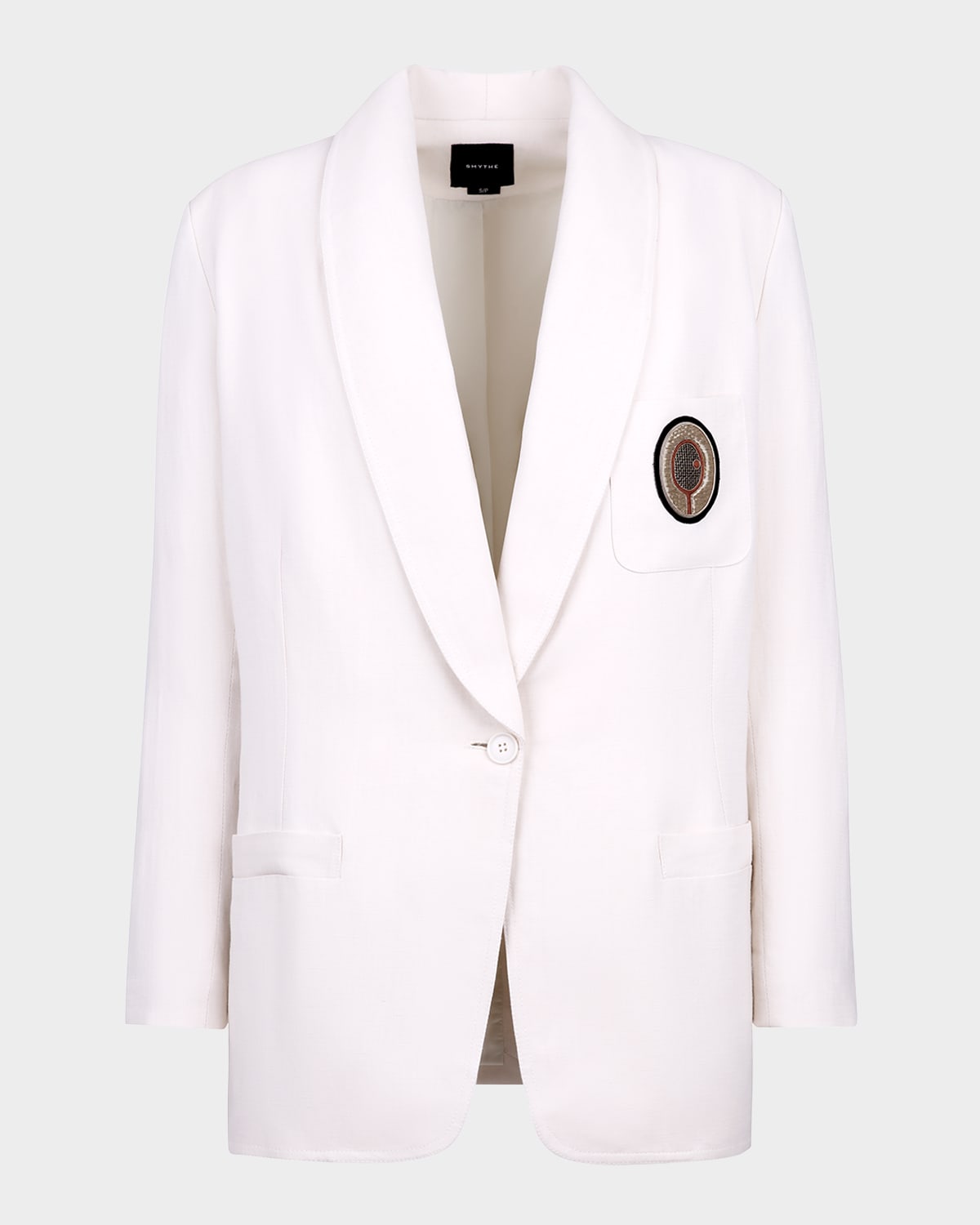 SMYTHE BULLION TENNIS PATCH OVERSIZED BLAZER 