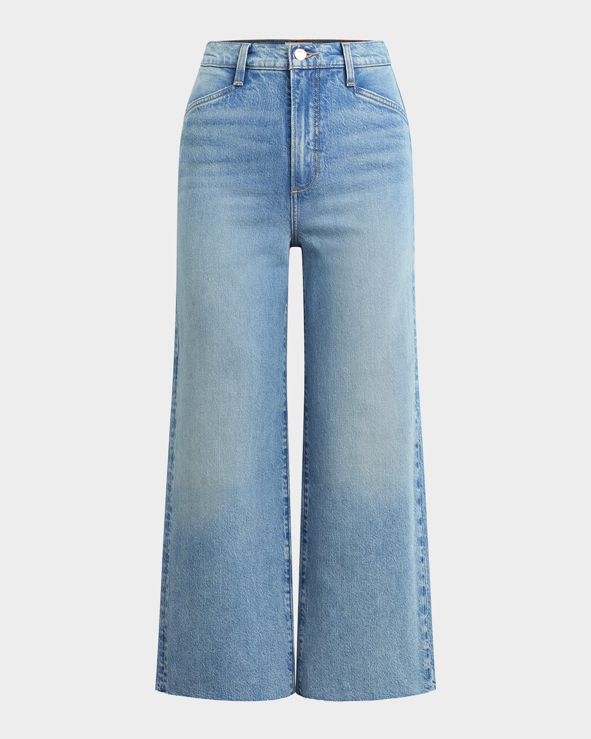 Shop Favorite Daughter The Mischa Super High-rise Wide Cropped Jeans