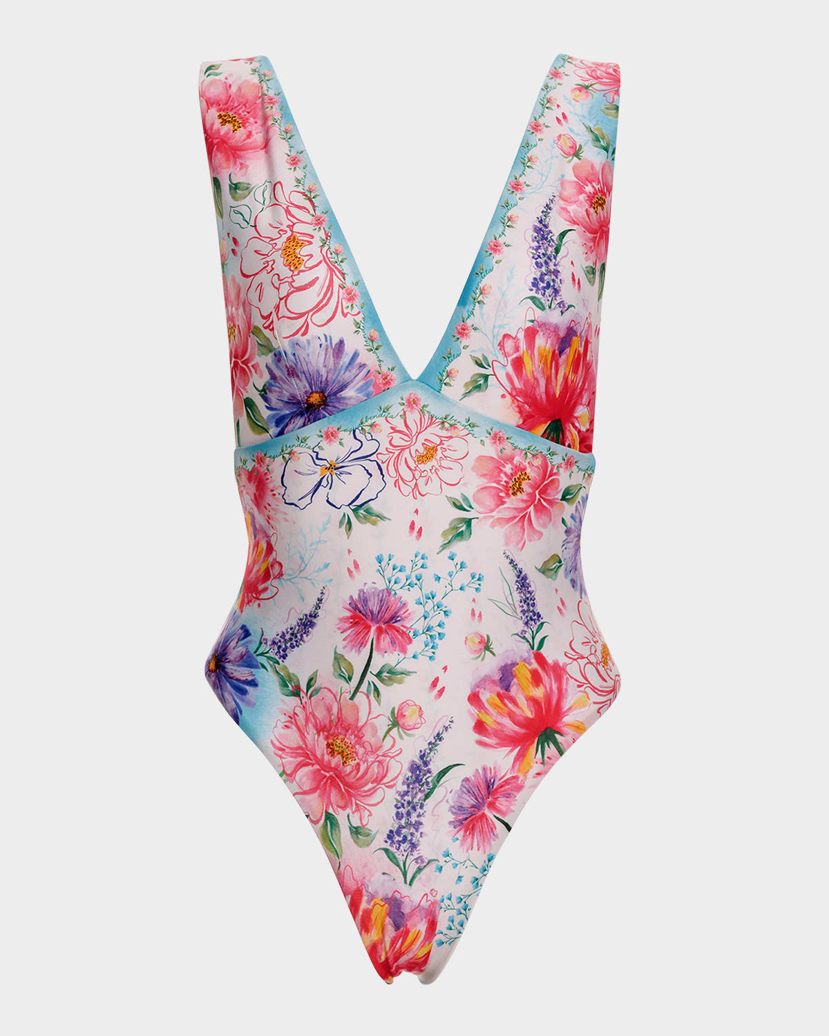 AGUA BENDITA TULIP CHROMA ONE-PIECE SWIMSUIT 
