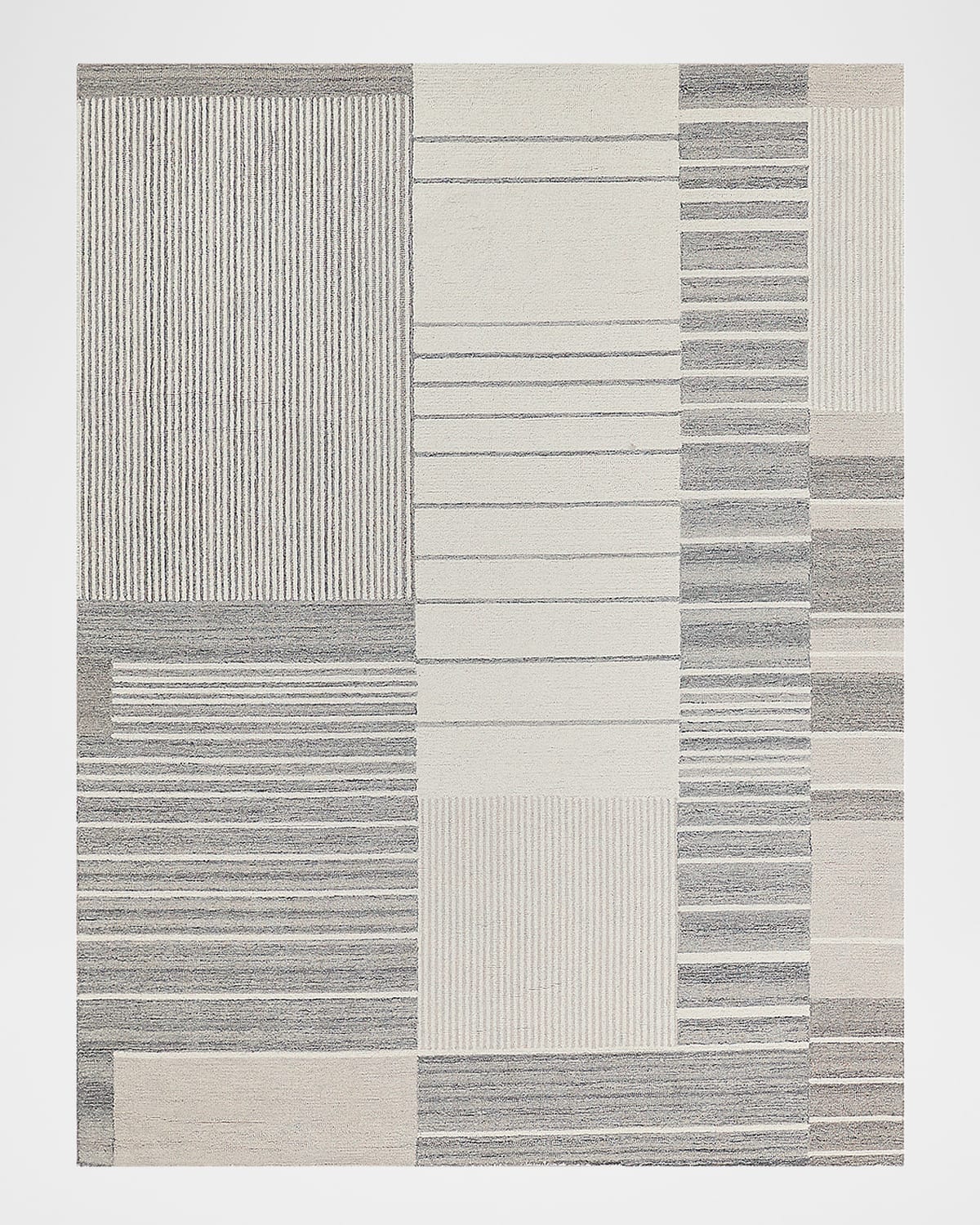 Exquisite Rugs Castine Hand-tufted Silver Rug, 6' X 9' In Silver/ivory