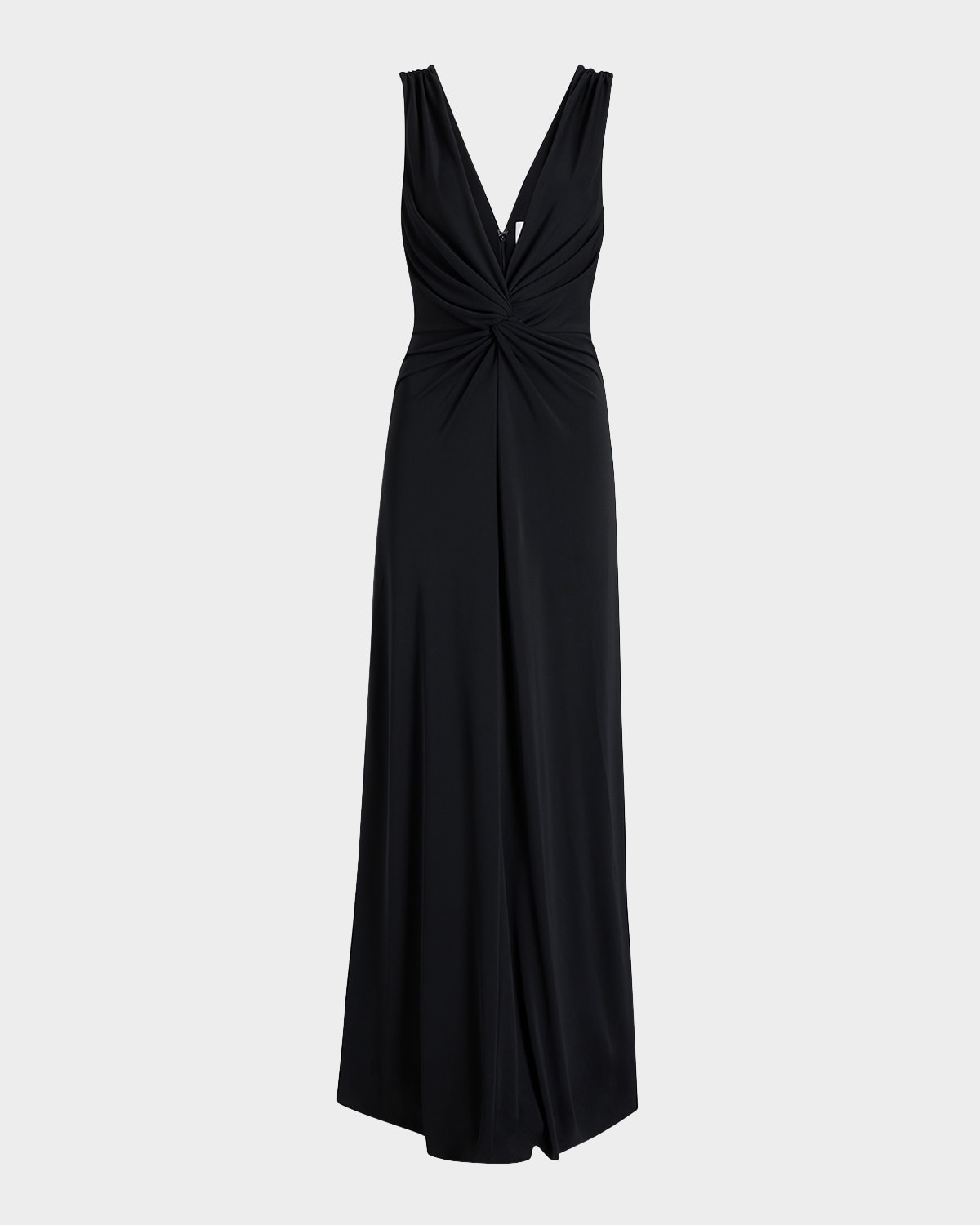 Ansey Sleeveless Twist-Front Gown