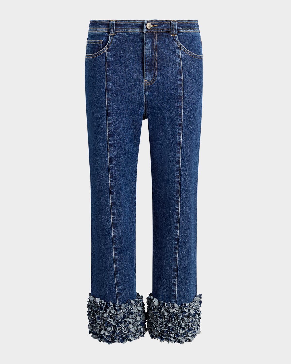 Shop Cinq À Sept Ethel Cropped Petal Jeans