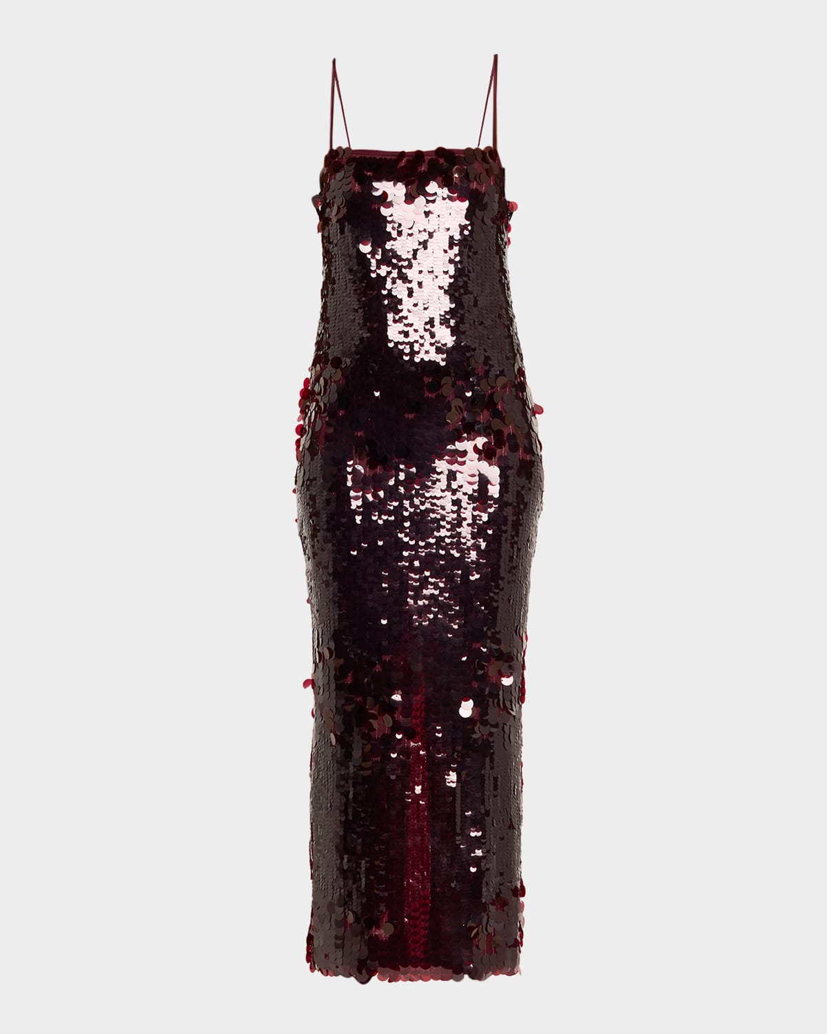 Retroféte Alana Sleeveless Sequined Midi Dress In Brown