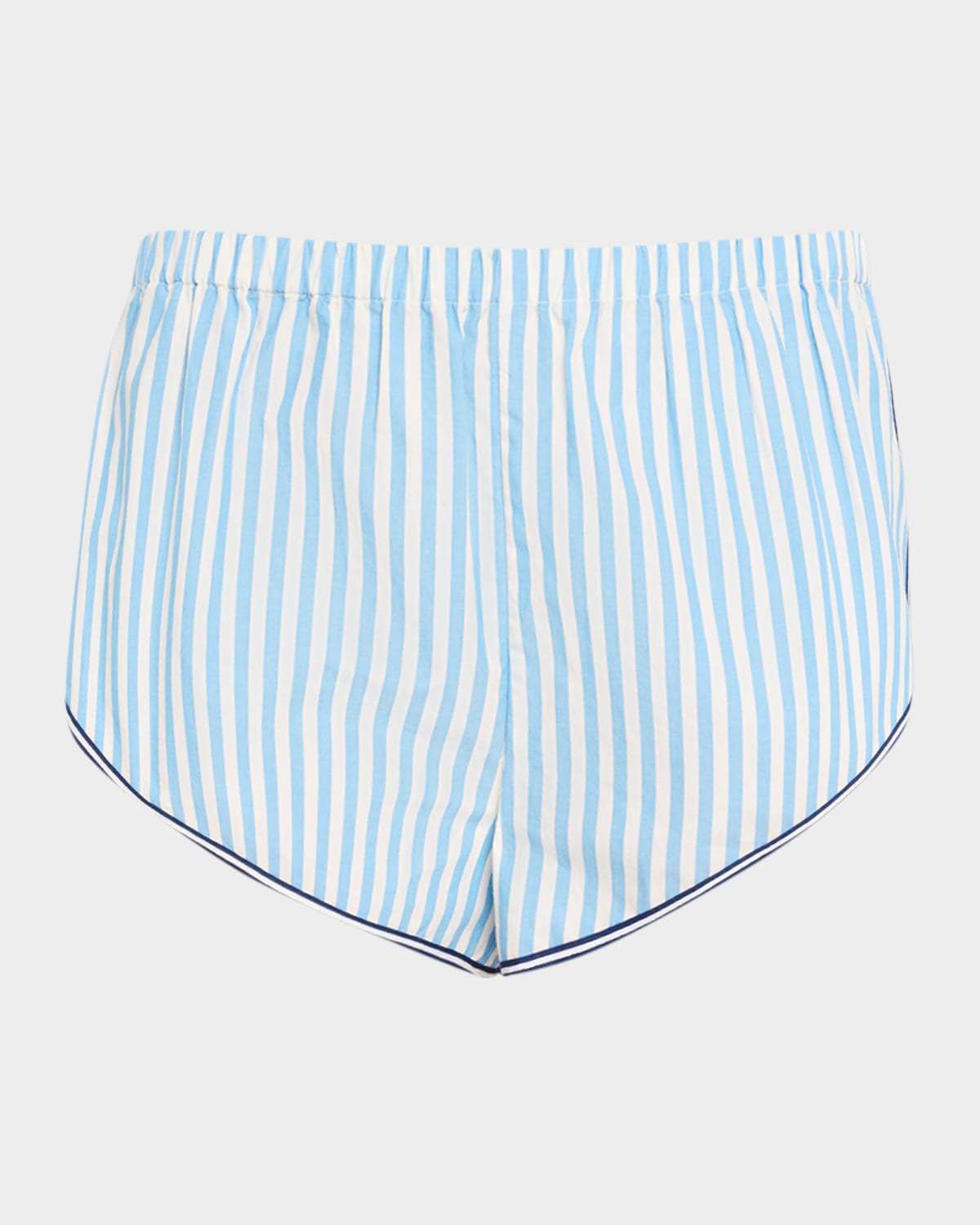 Solid & Striped The Lester Stripe Shorts In French Blue X Brule Stripe