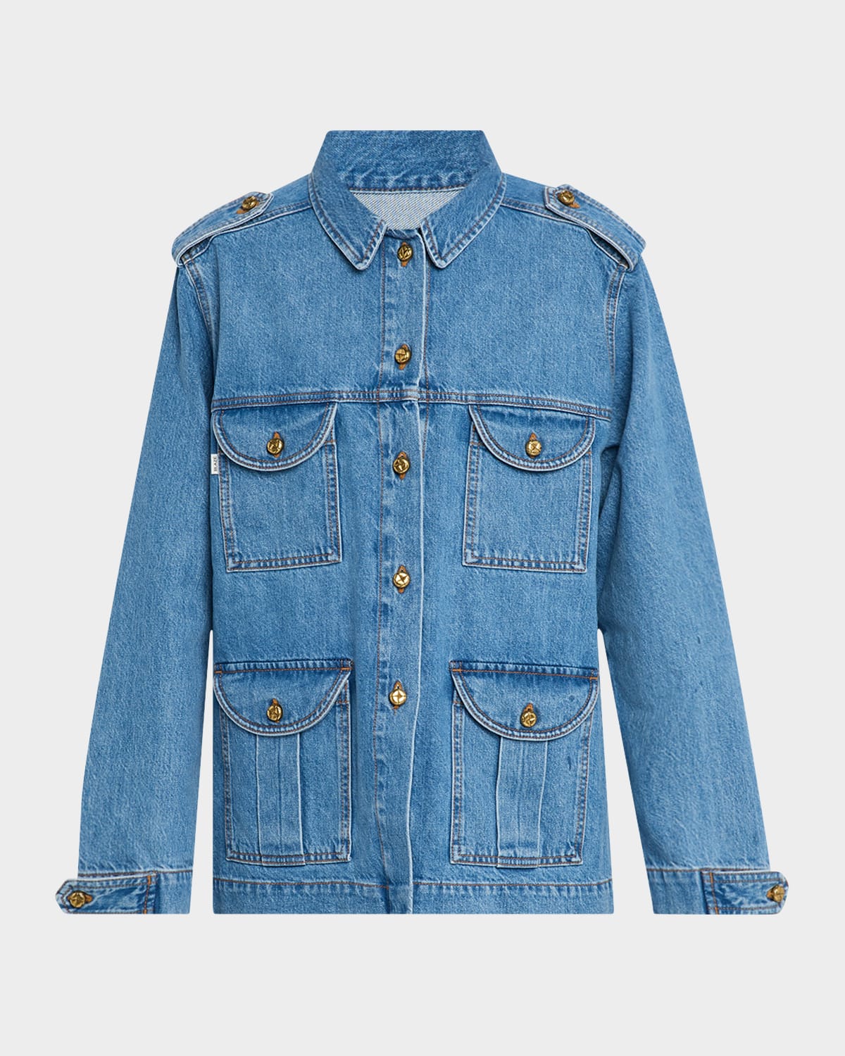 Shop Blazé Milano Nariida Denim Sahara Jacket