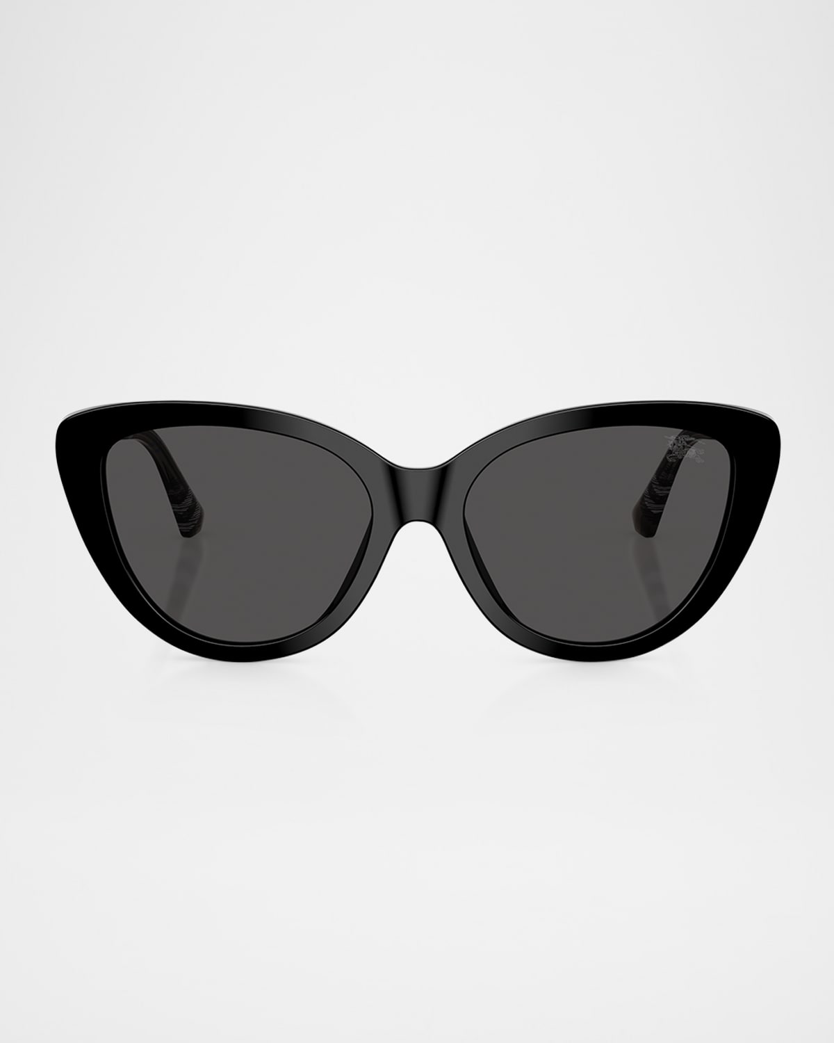 Burberry Be4457f Cat Eye Acetate Sunglasses In Black