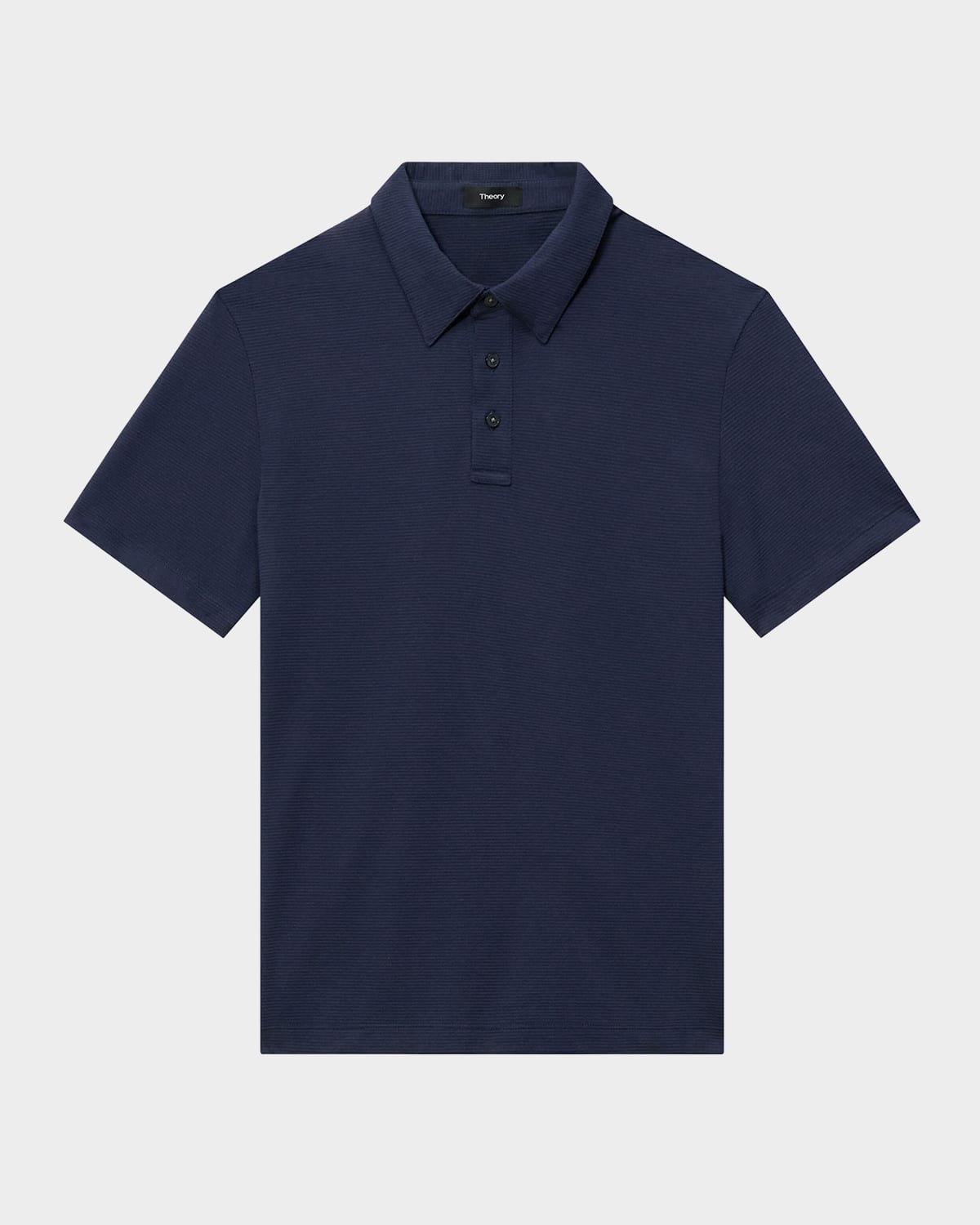 Theory Regular Fit Textured Polo In Baltic
