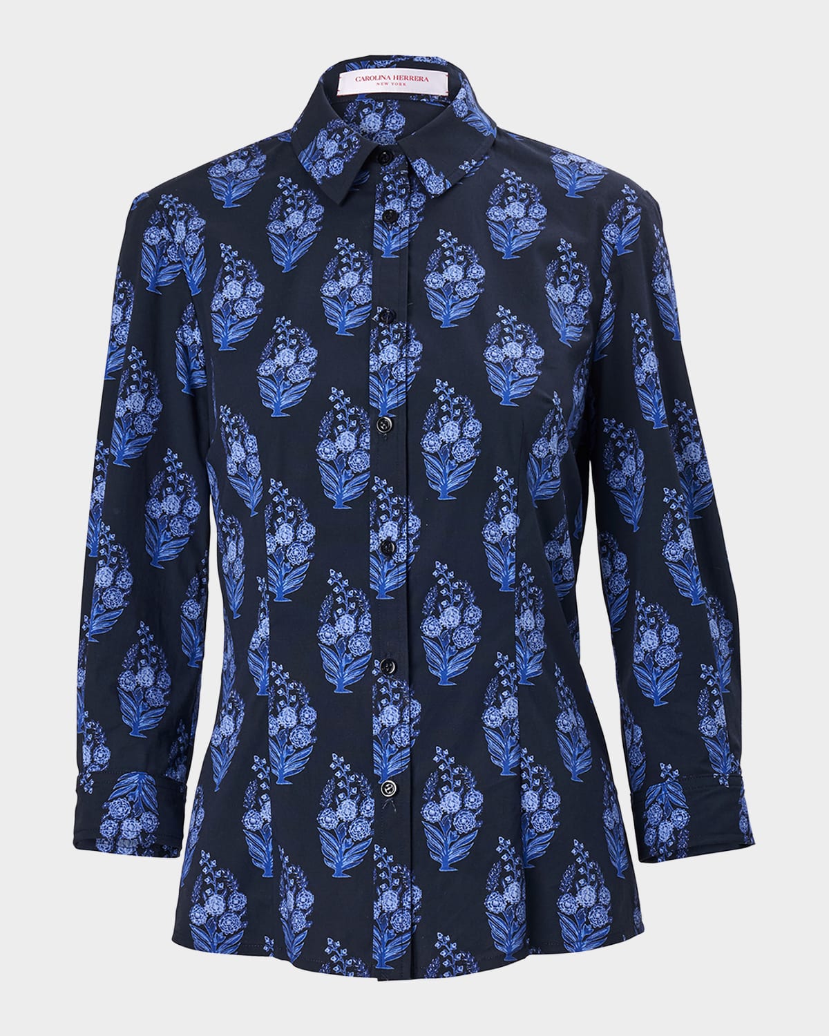 Carolina Herrera Icon Floral Print Blouse
