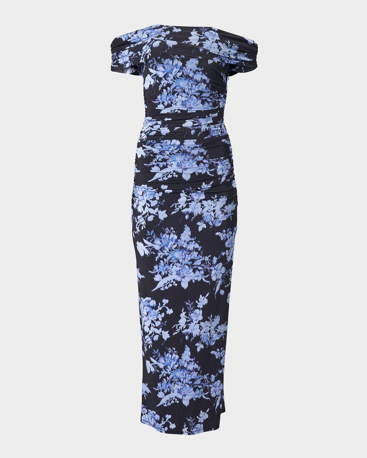 Carolina Herrera Off-the-shoulder Floral Gathered Body-con Dress