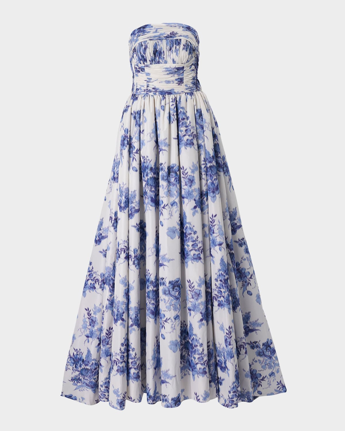 Carolina Herrera Strapless Gathered Bodice Ball Gown