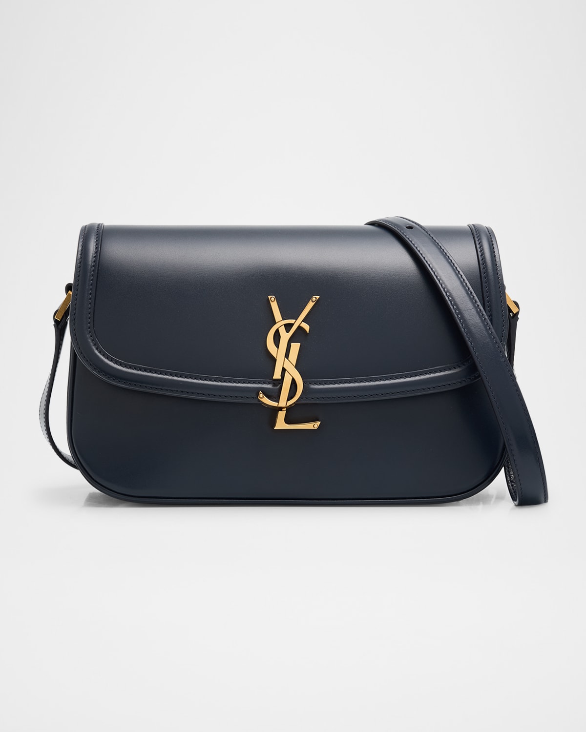 Saint Laurent Solferino Medium Ysl Shoulder Bag In Smooth Leather