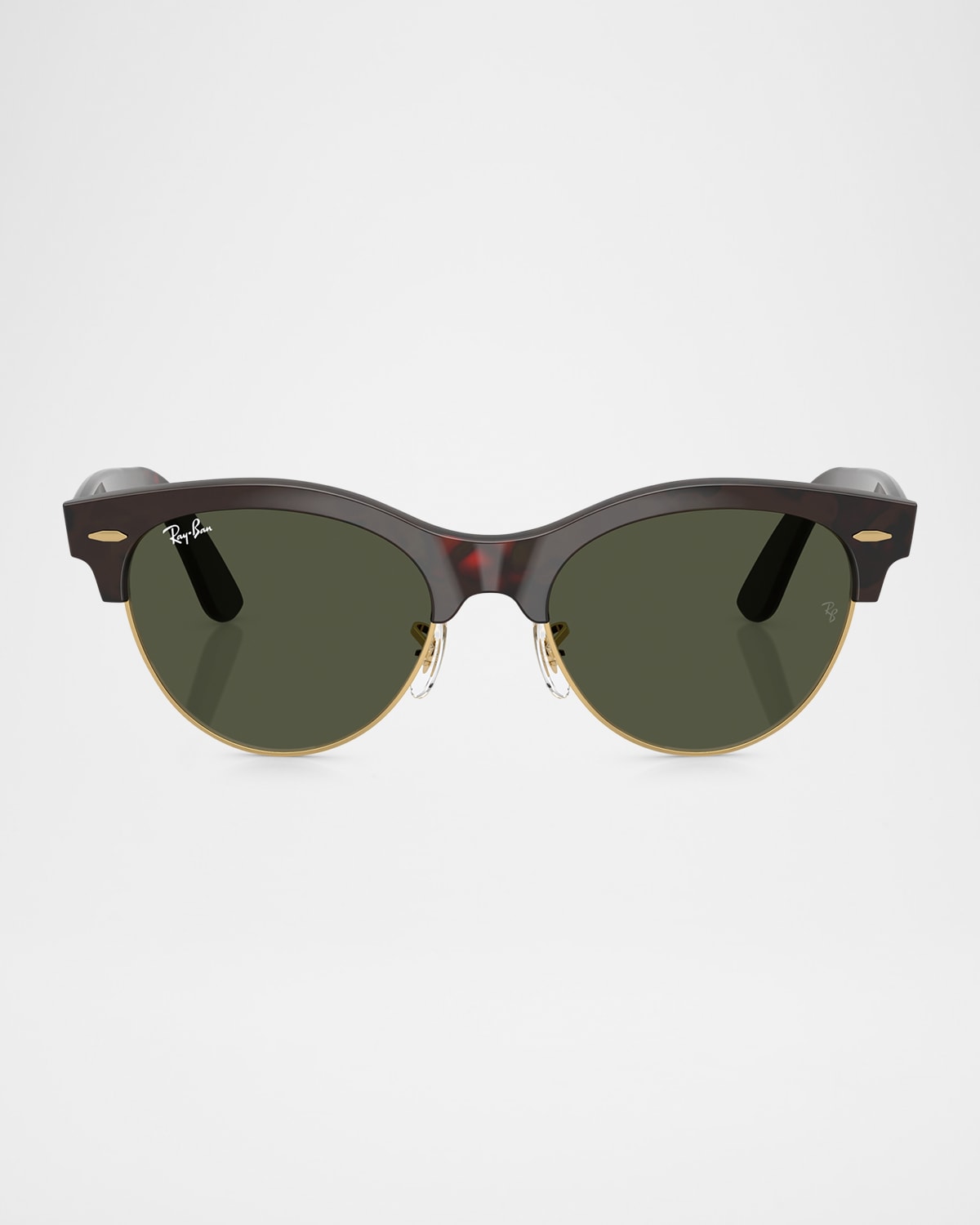 Ray Ban Rb2341 Round Plastic Sunglasses In Green