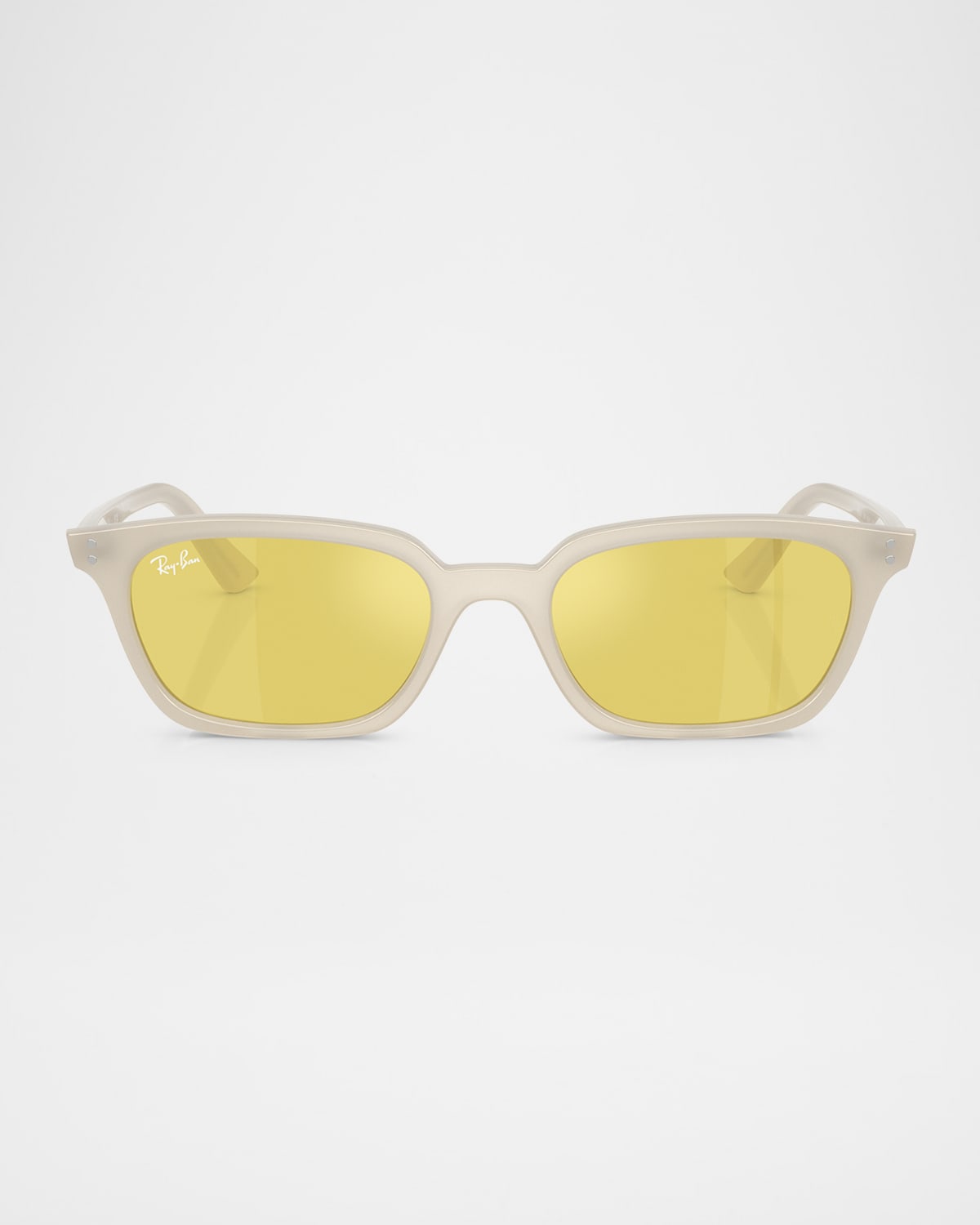Shop Ray Ban Rb4456 Plastic Pillow Sunglasses In White
