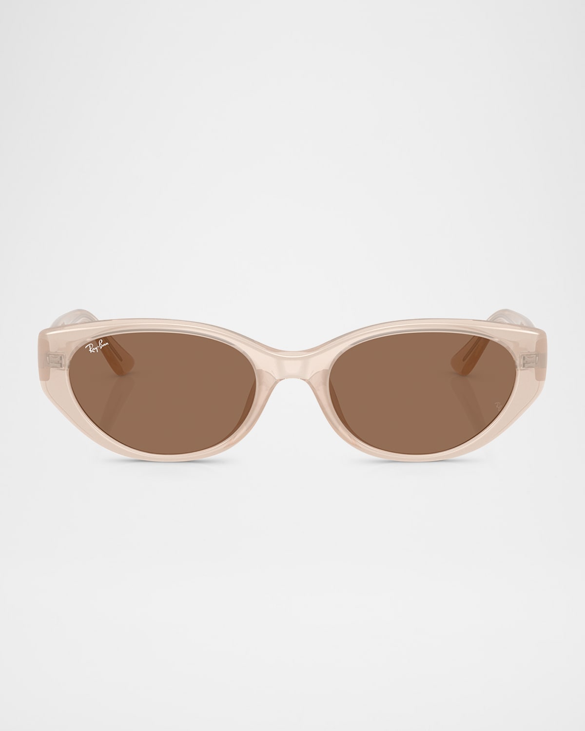 Ray Ban Rb4457d Bio-based Sunglasses Opal Beige Frame Brown Lenses 55-19 In Opal Beige