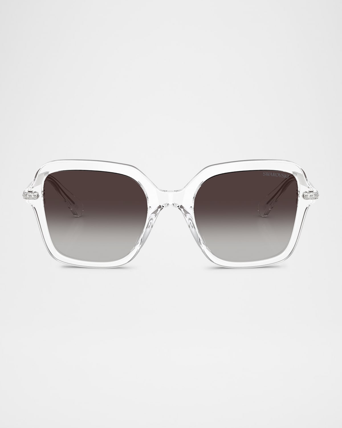 SWAROVSKI SK6040 CRYSTAL-EMBELLISHED ACETATE SQUARE SUNGLASSES 