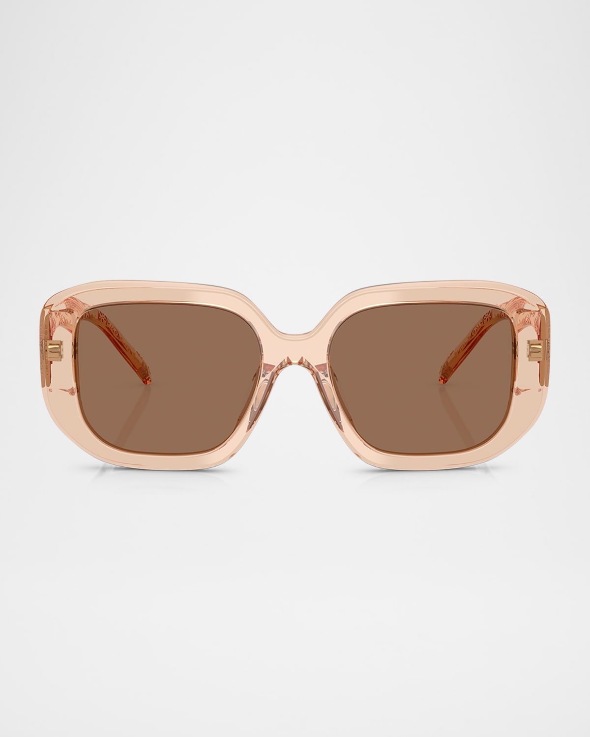 Tory Burch Ty7218u Square Acetate Sunglasses In Brown