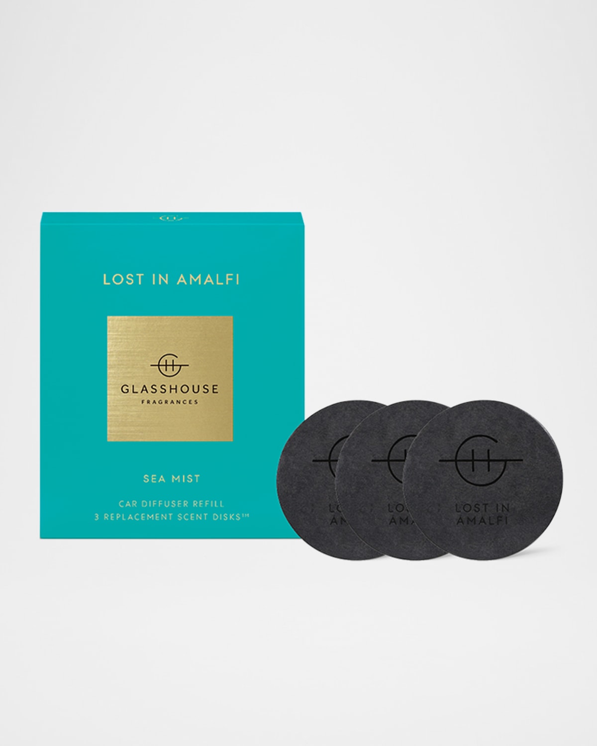 Glasshouse Fragrances Lost In Amalfi, 3 Replacement Scent Disks