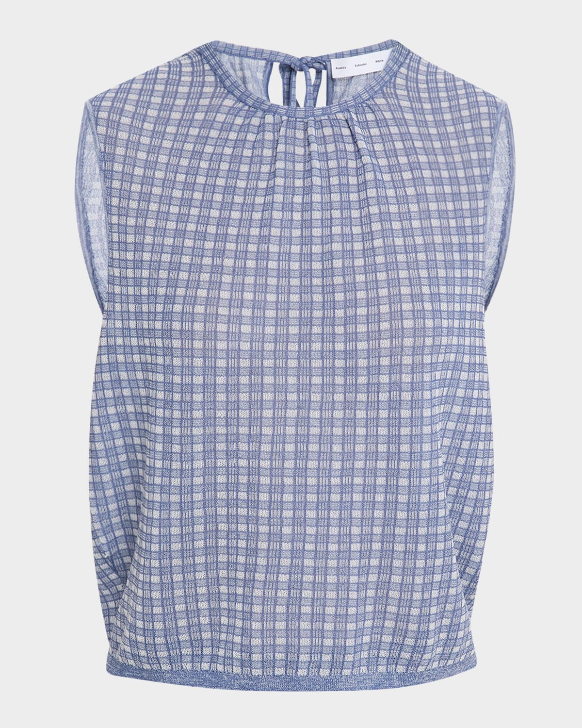 Shop Proenza Schouler White Label Bradley Sleeveless Knit Plaid Top