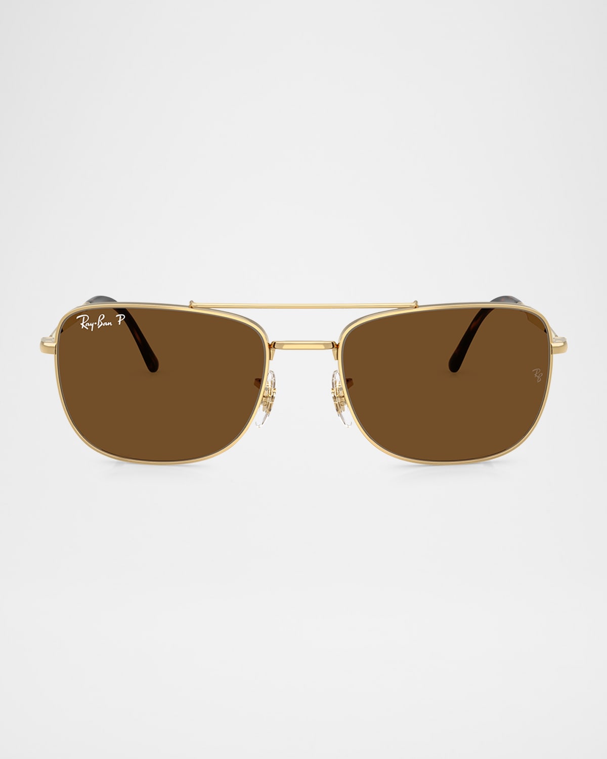 Ray Ban Ray-ban 62mm Polarized Rectangular Sunglasses In Arista