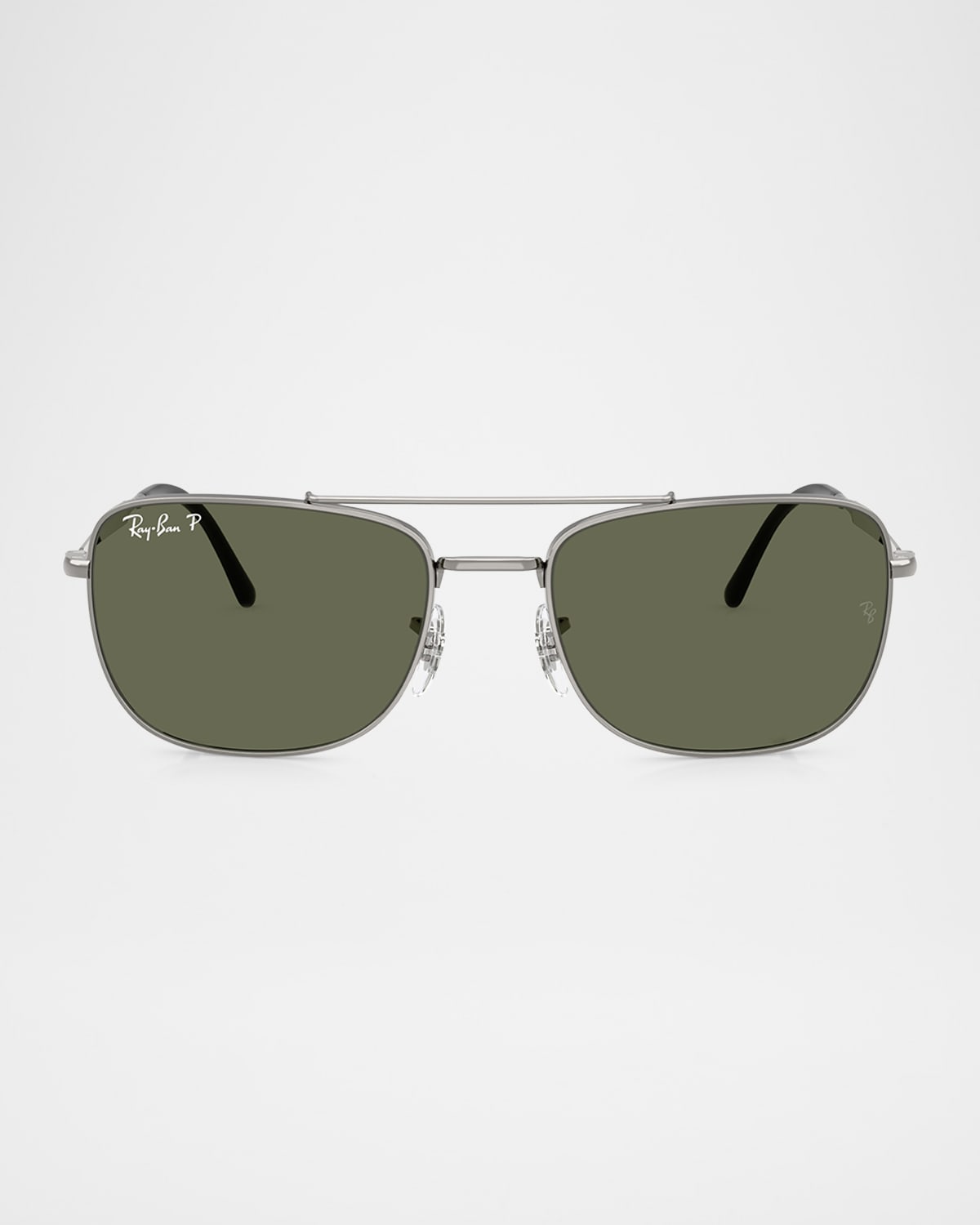 Ray Ban Men's Rb3755 Rectangular Sunglasses, 62mm In Gunmetal