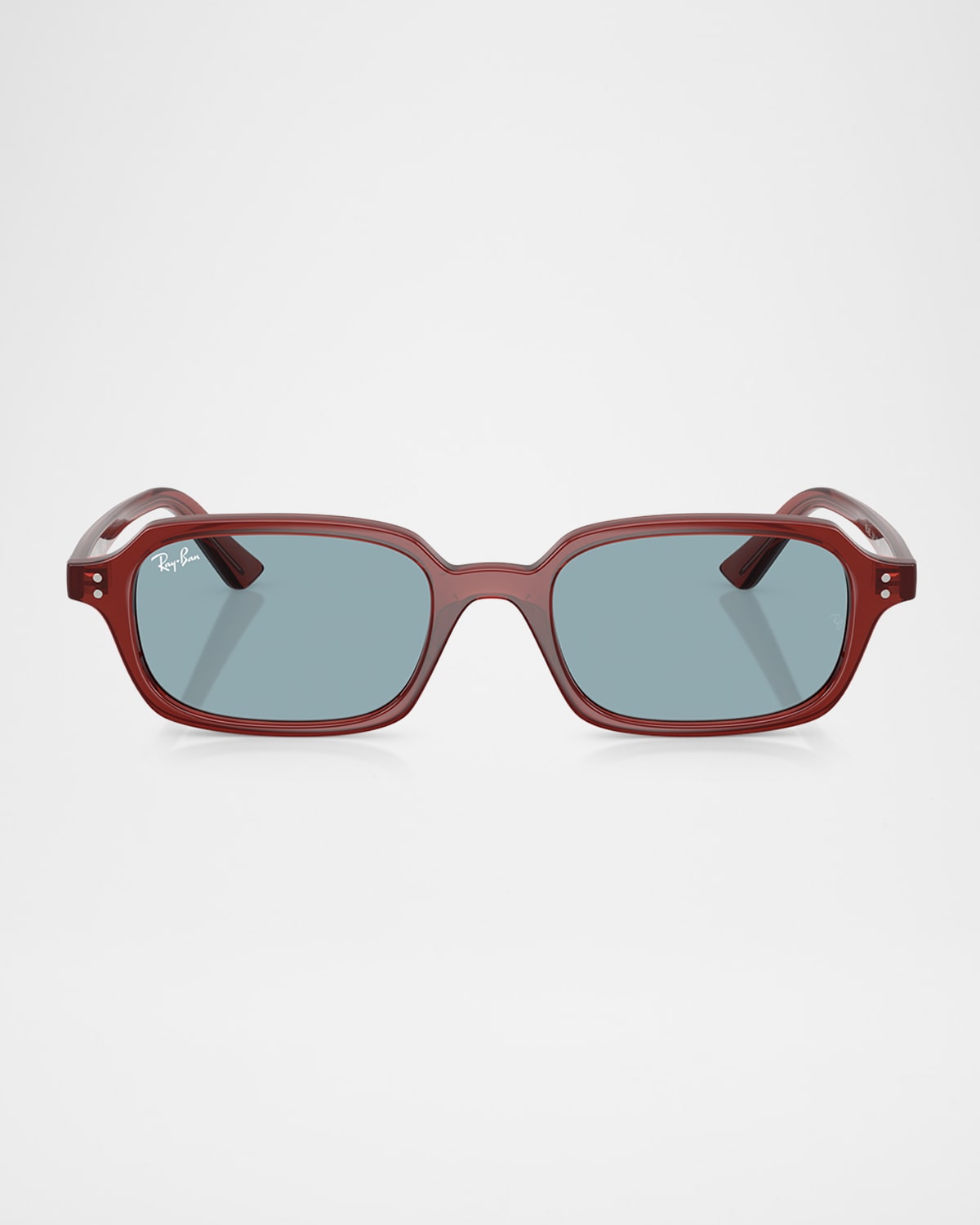 Ray Ban Zuri Bio-based Sunglasses Rosty Brown Frame Blue Lenses 52-19 In Blue