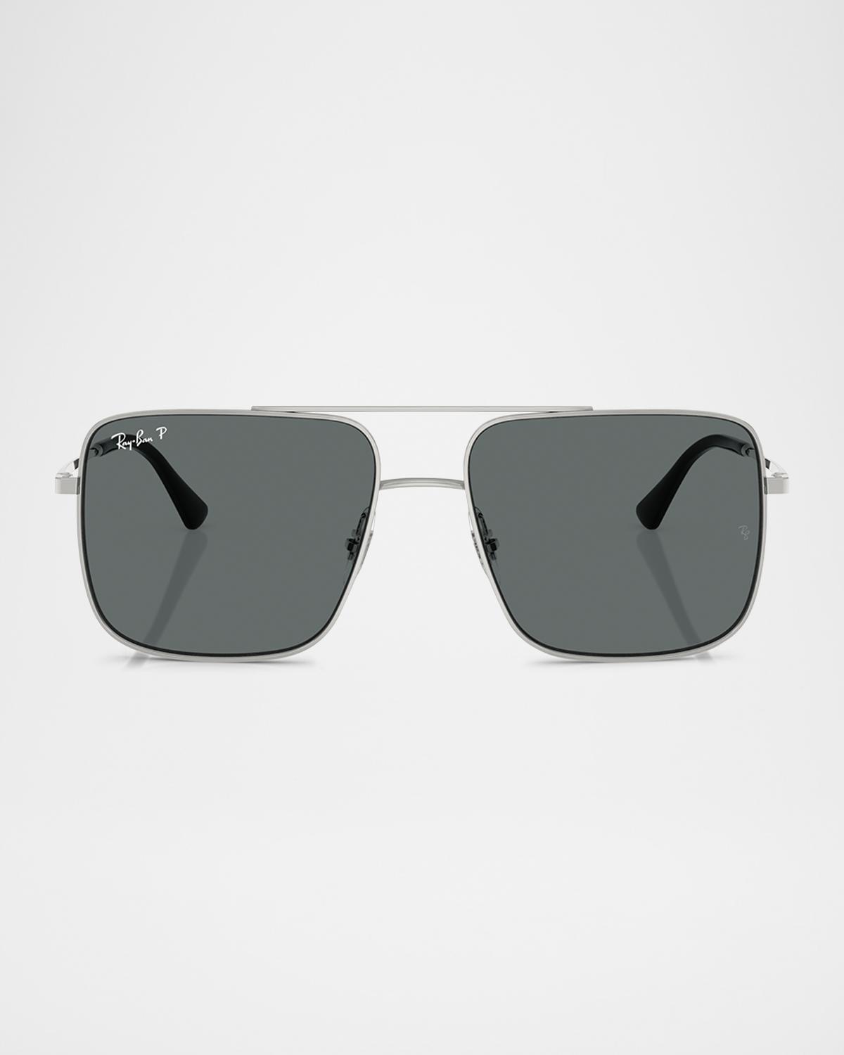 Ray-Ban Men's RB3758 Square Sunglasses, 56mm