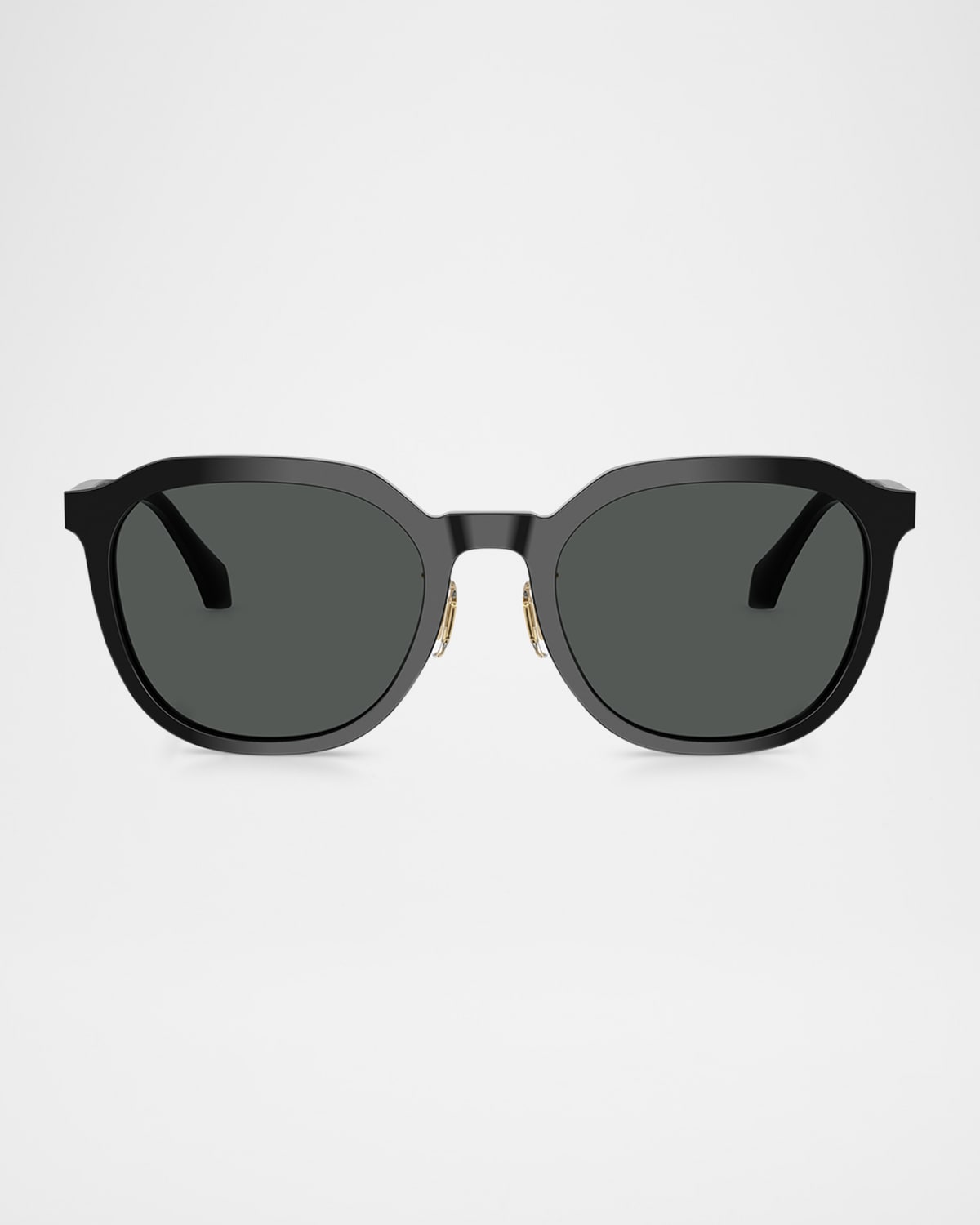 Versace Men's Ve4493d Round Sunglasses In Black