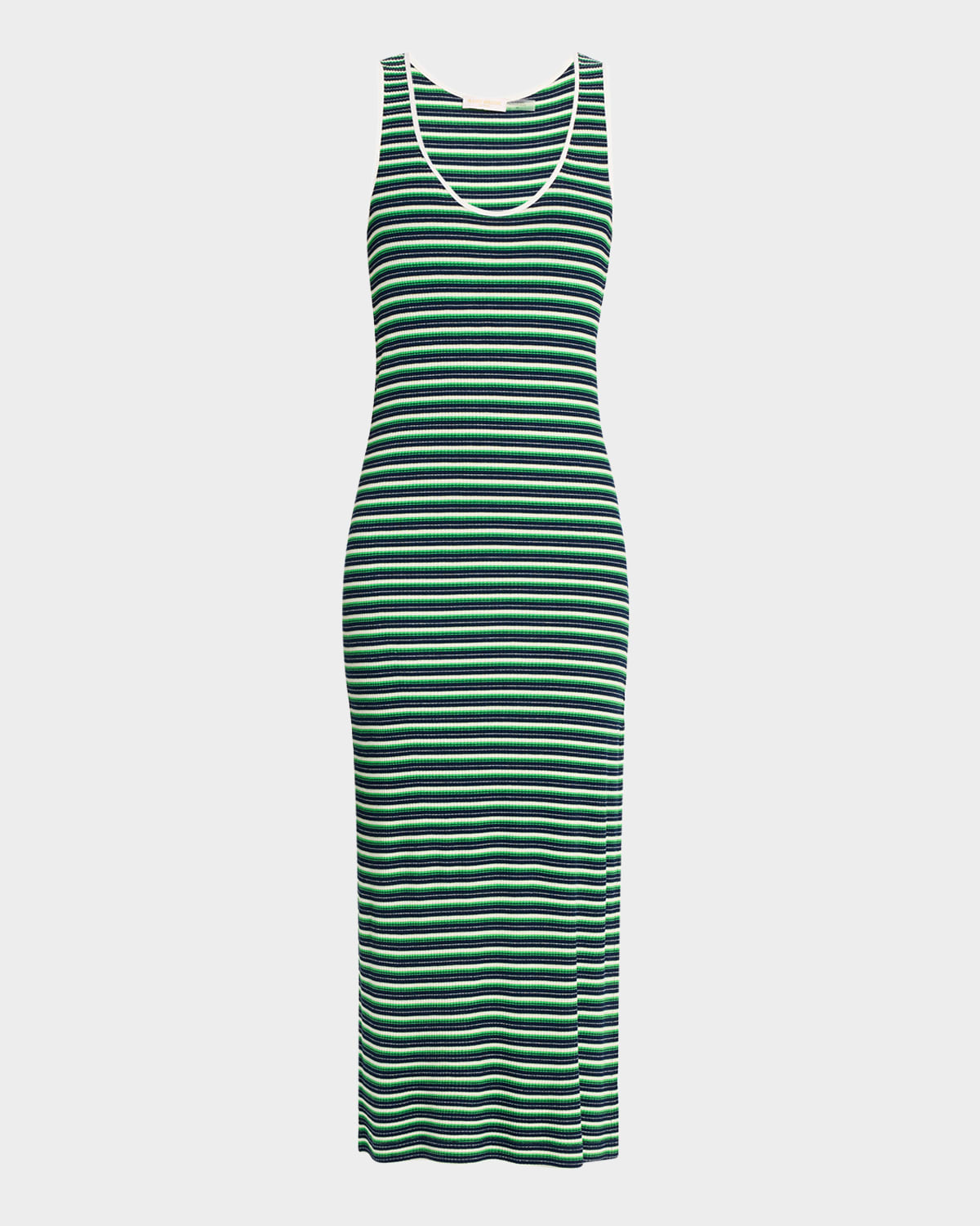 Ramy Brook Everest Stripe Scoop-neck Midi Dress In Spring Navy Stripe Combo