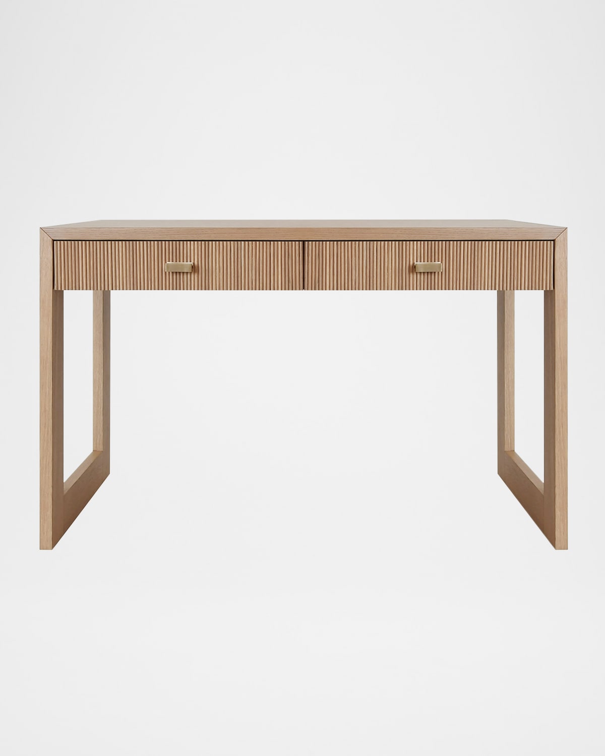 Worlds Away Larkin Two-drawer Desk In Natural