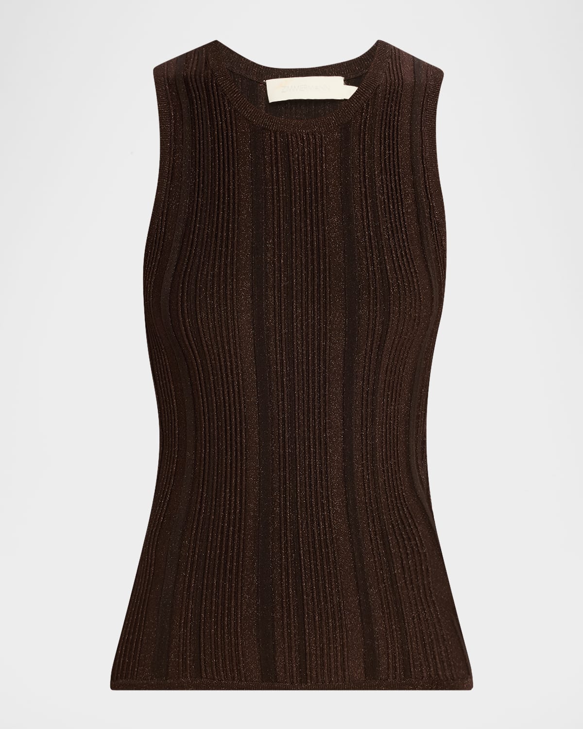 ZIMMERMANN LUCKY METALLIC RACER TANK TOP 