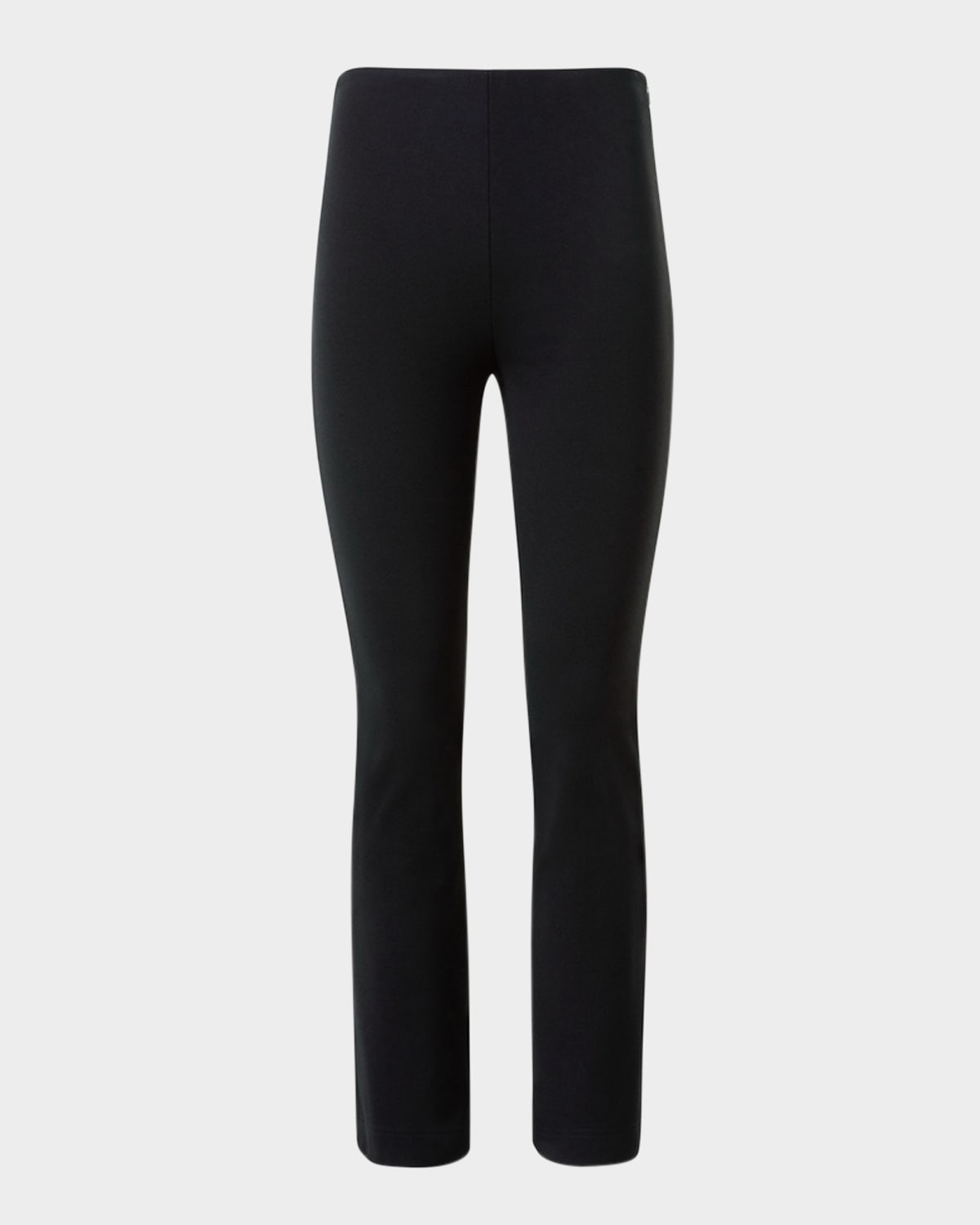 Akris Punto Cindy Signature Jersey Bootcut-leg Ankle Pants In Black