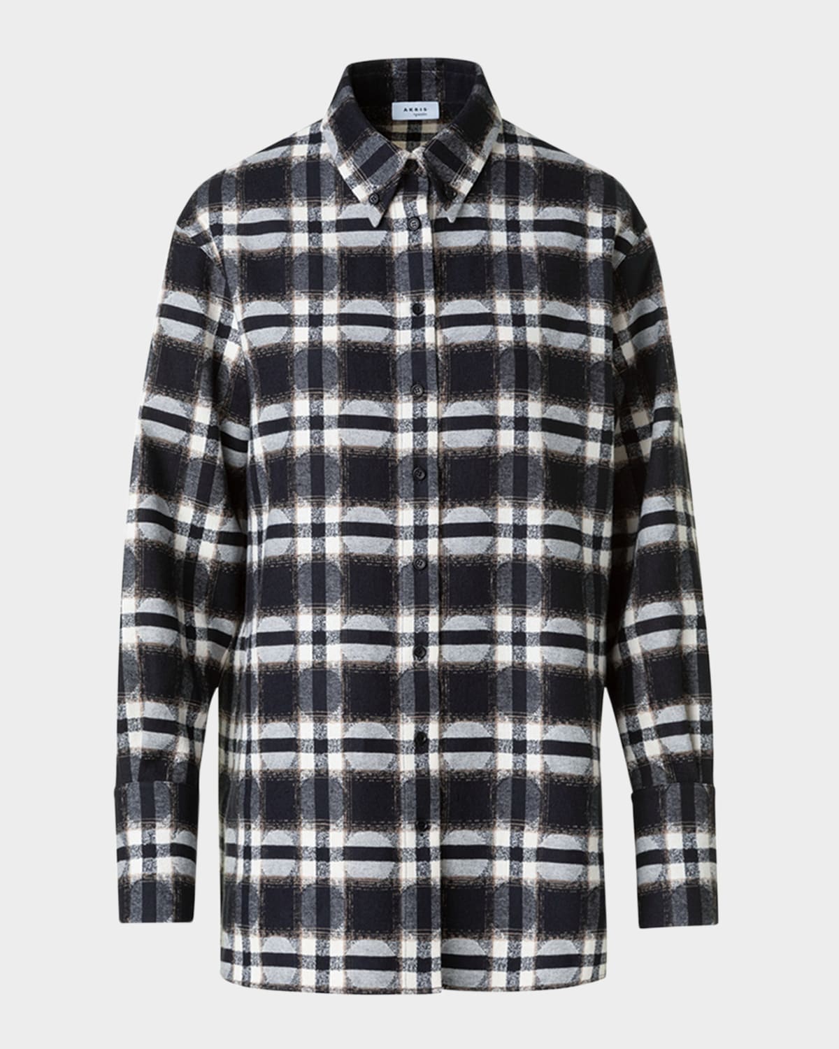 Dot Check Brushed Cotton Shirt